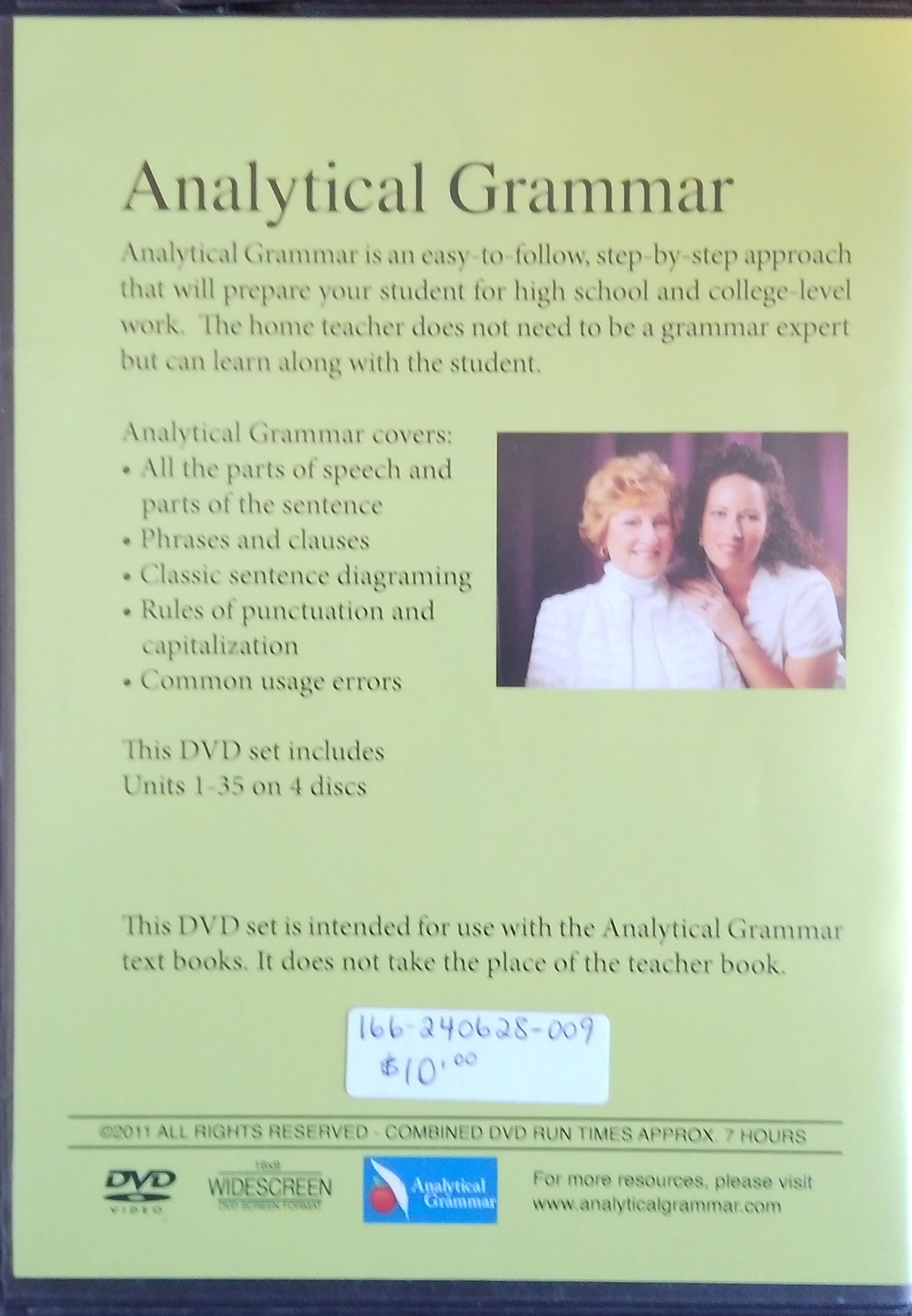 Analytical Grammar Companion DVD Set