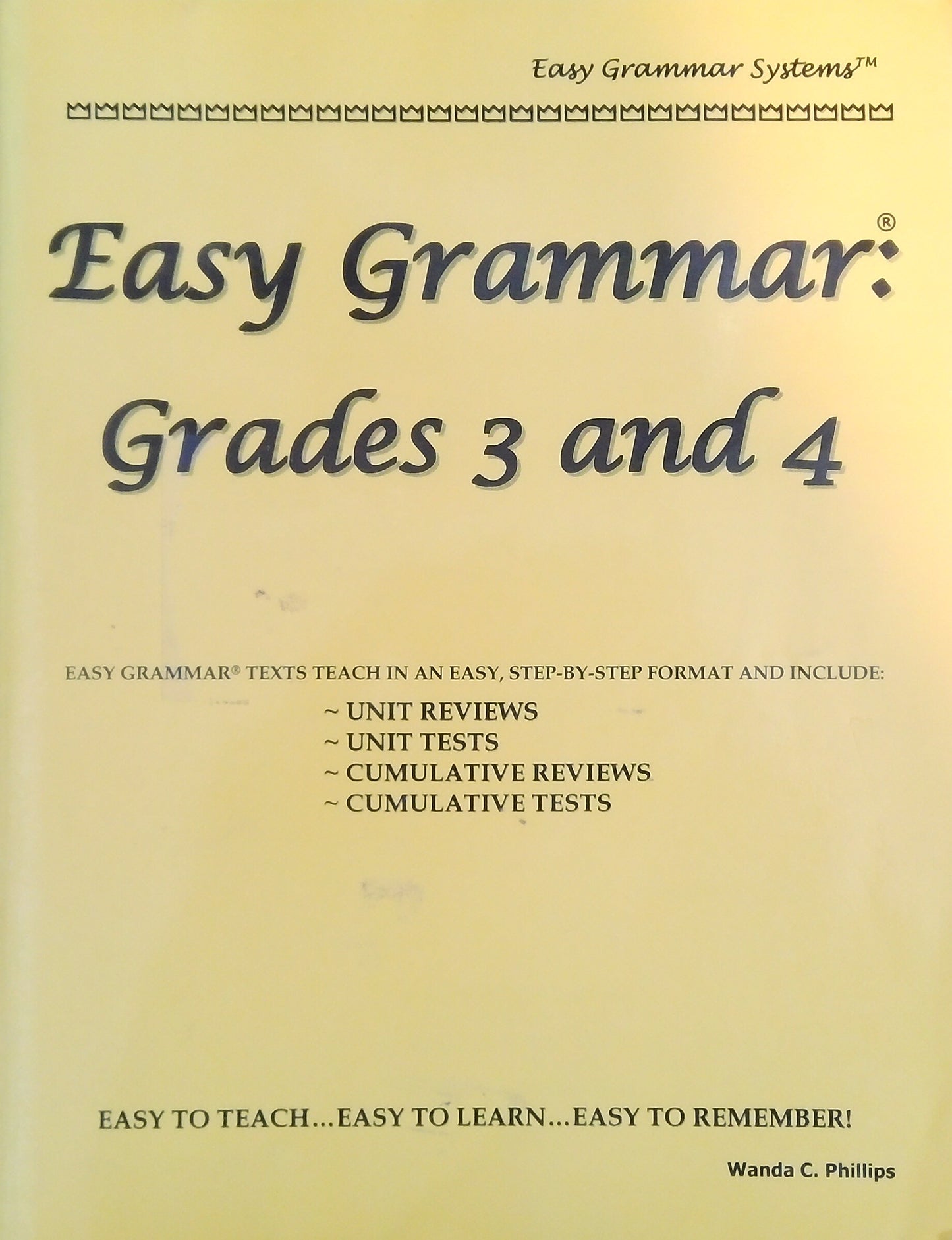 Easy Grammar: Grades 3 & 4