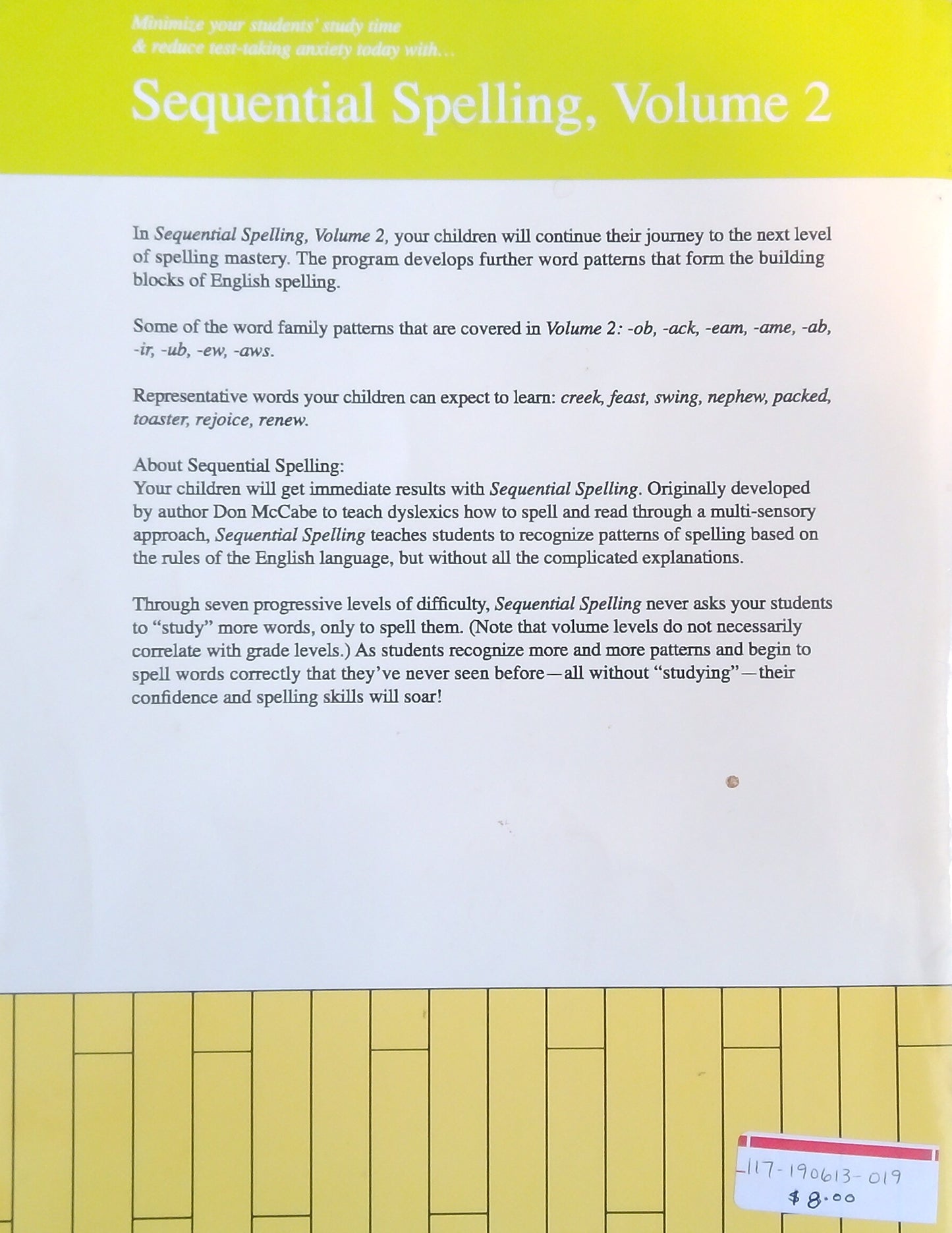 Sequential Spelling 2