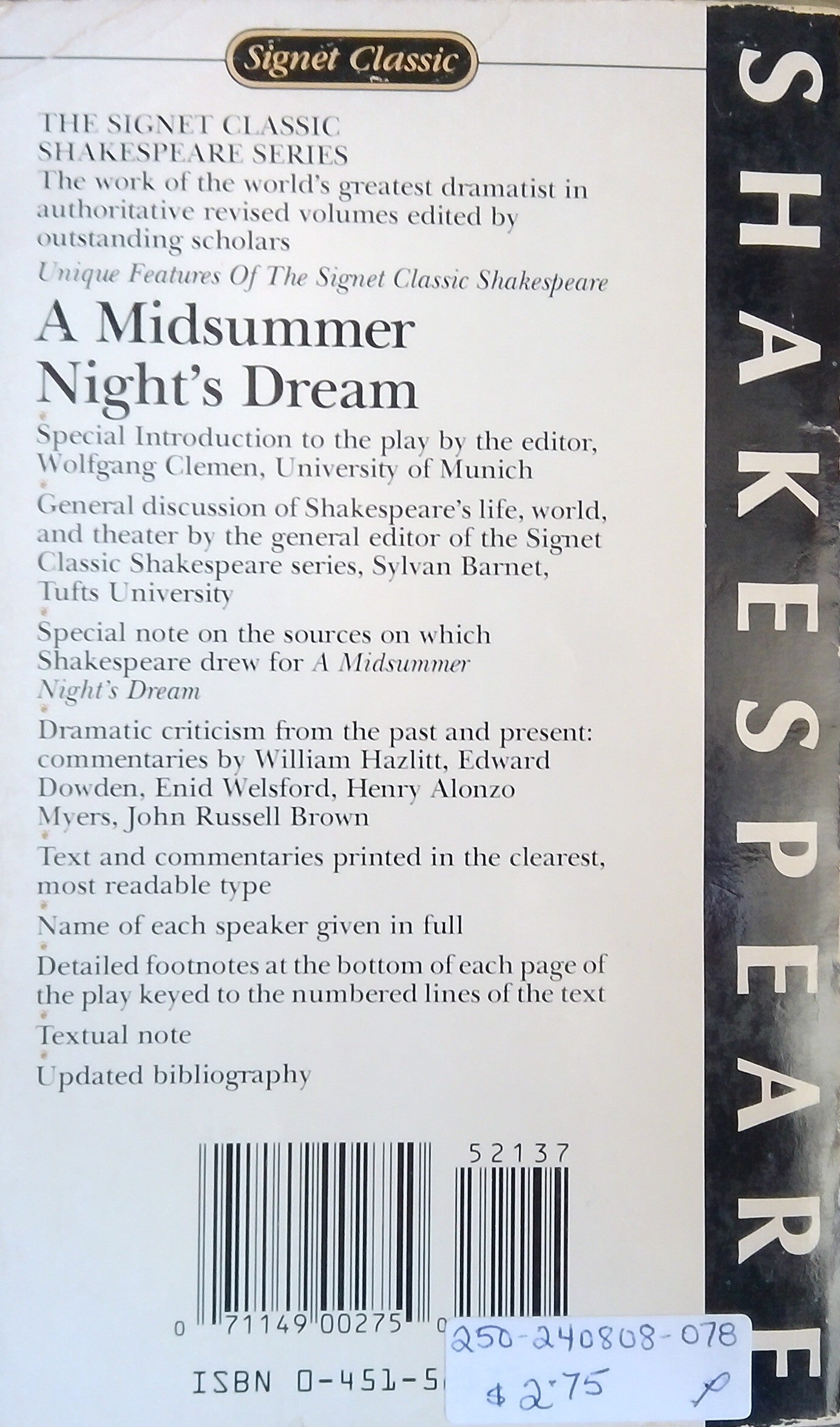 A Midsummer Night's Dream