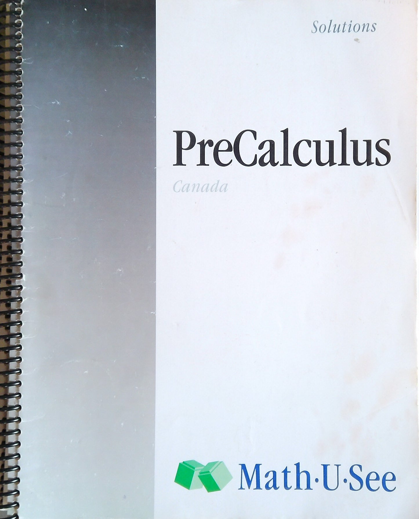 Math-U-See Pre-Calculus Solutions Book