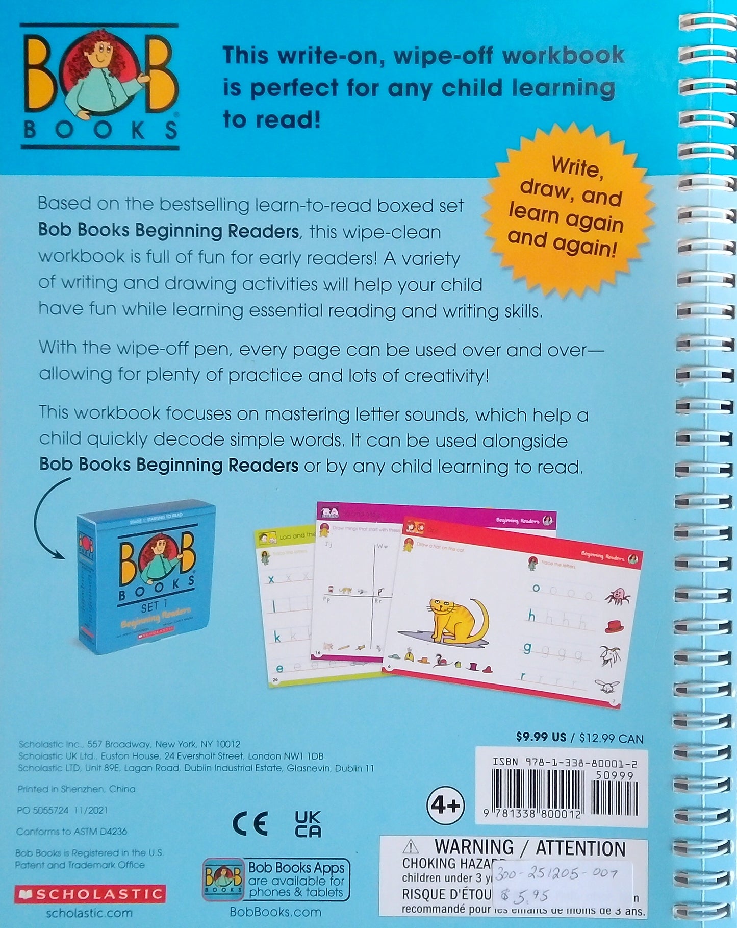 Bob Books: Wipe-Clean Workbook