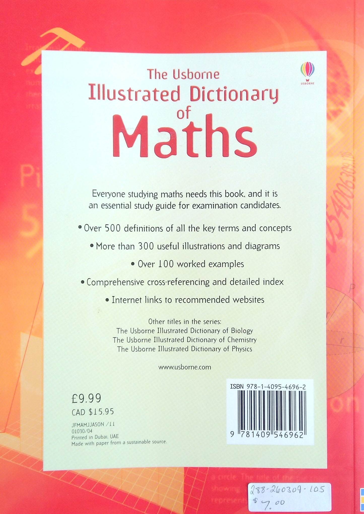 The Usborne Illustrated Dictionary Of Maths