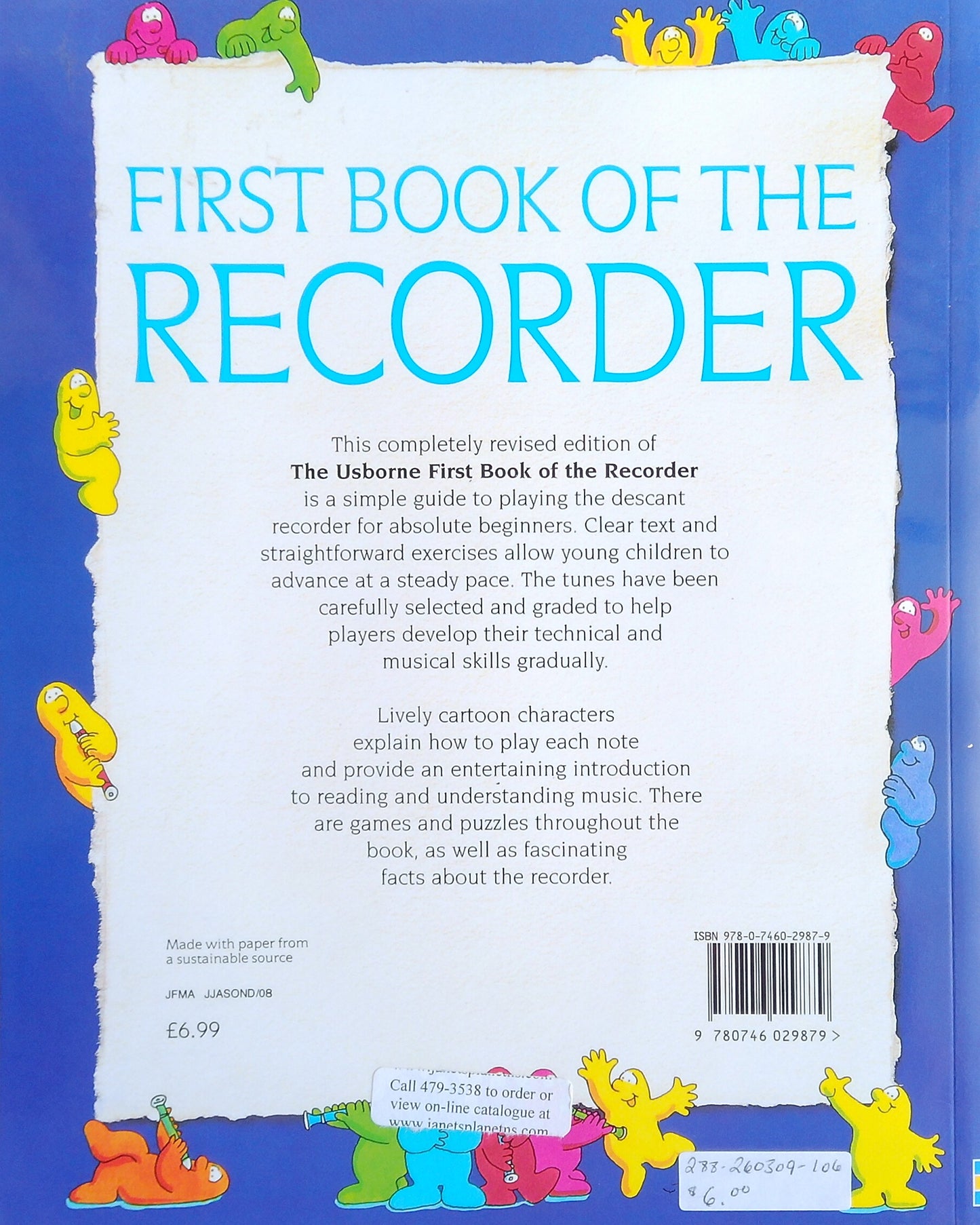 The Usborne First Book Of The Recorder