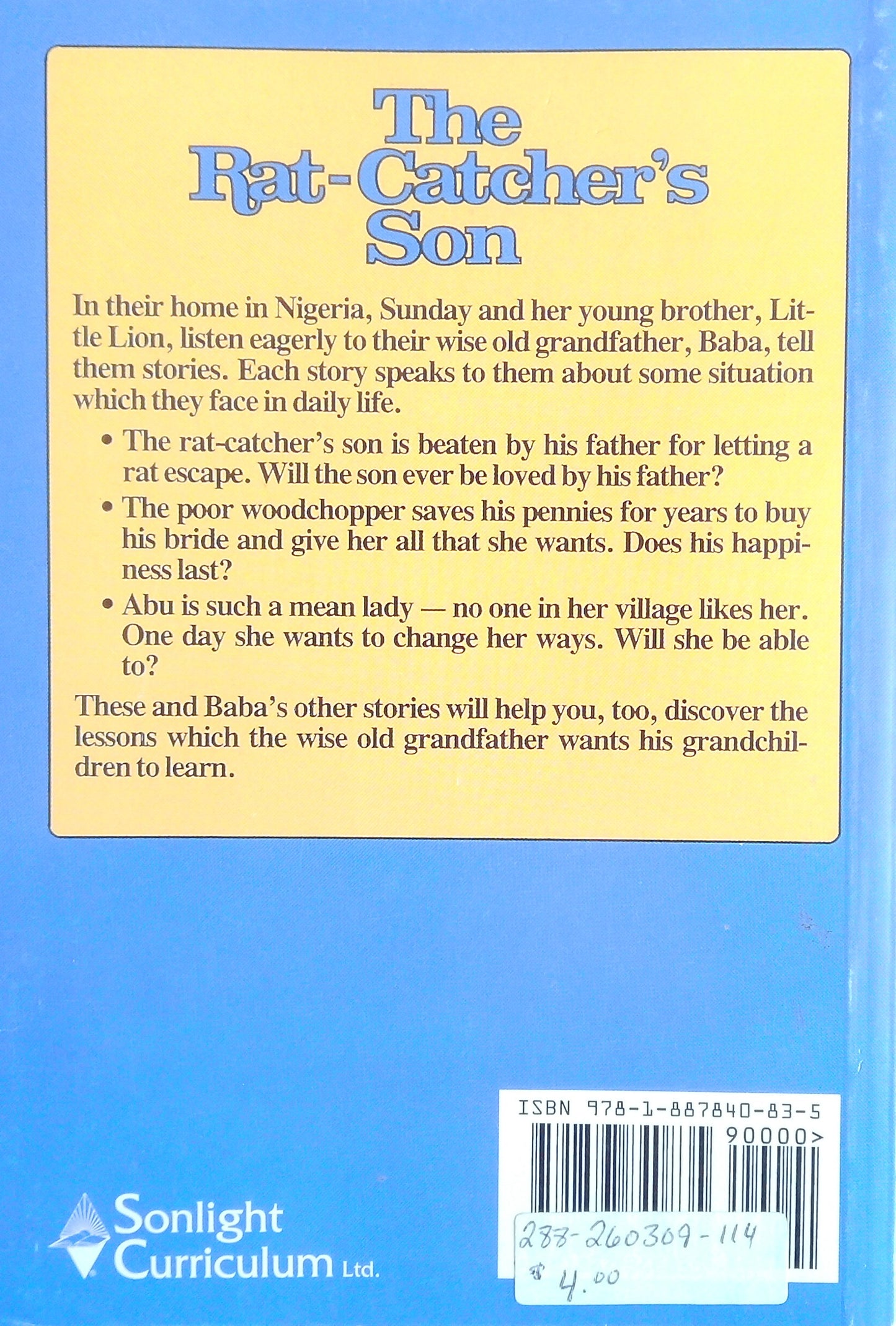 The Rat-Catcher's Son And Other Stories