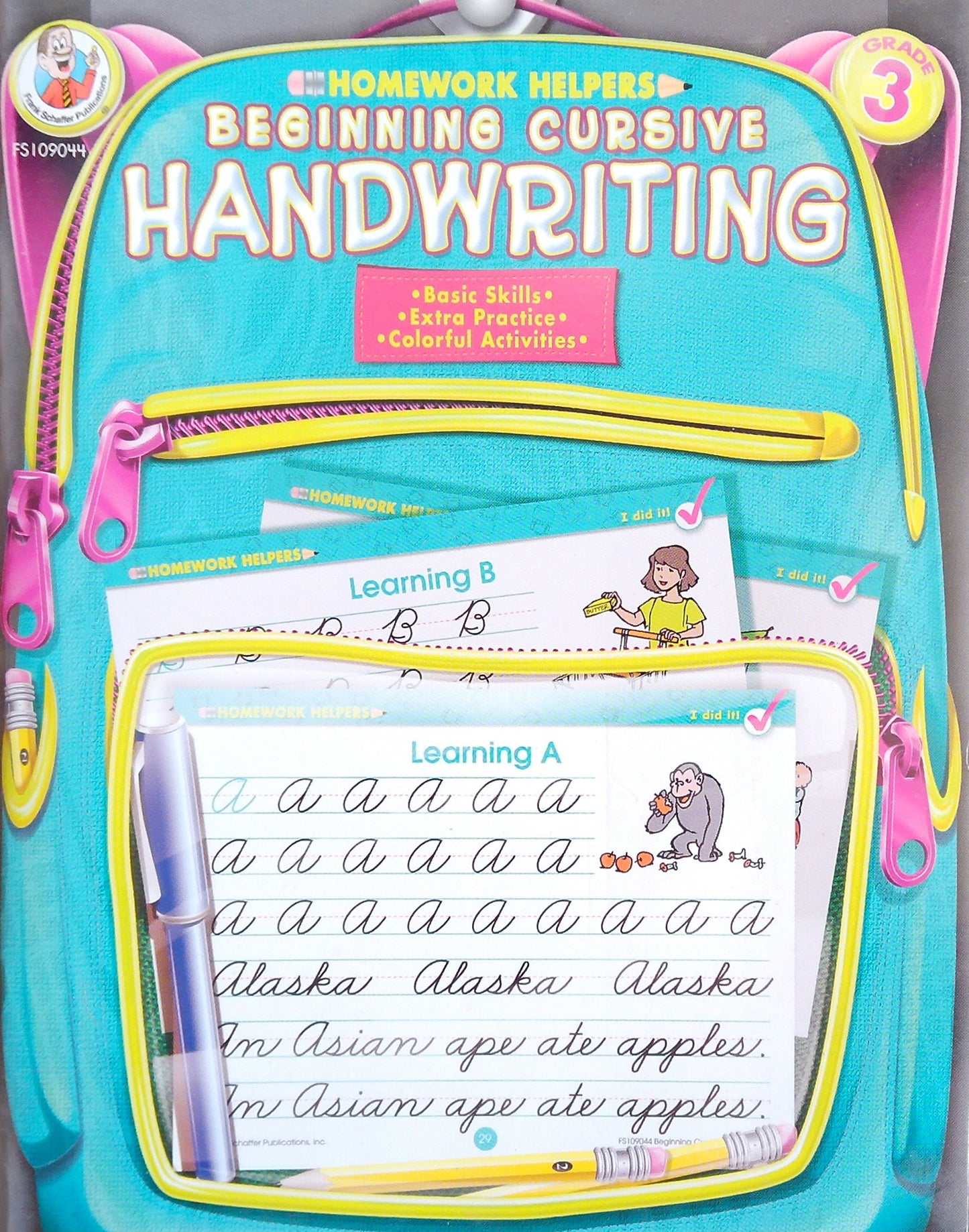 Homework Helpers: Beginning Cursive Handwriting, Grade 3