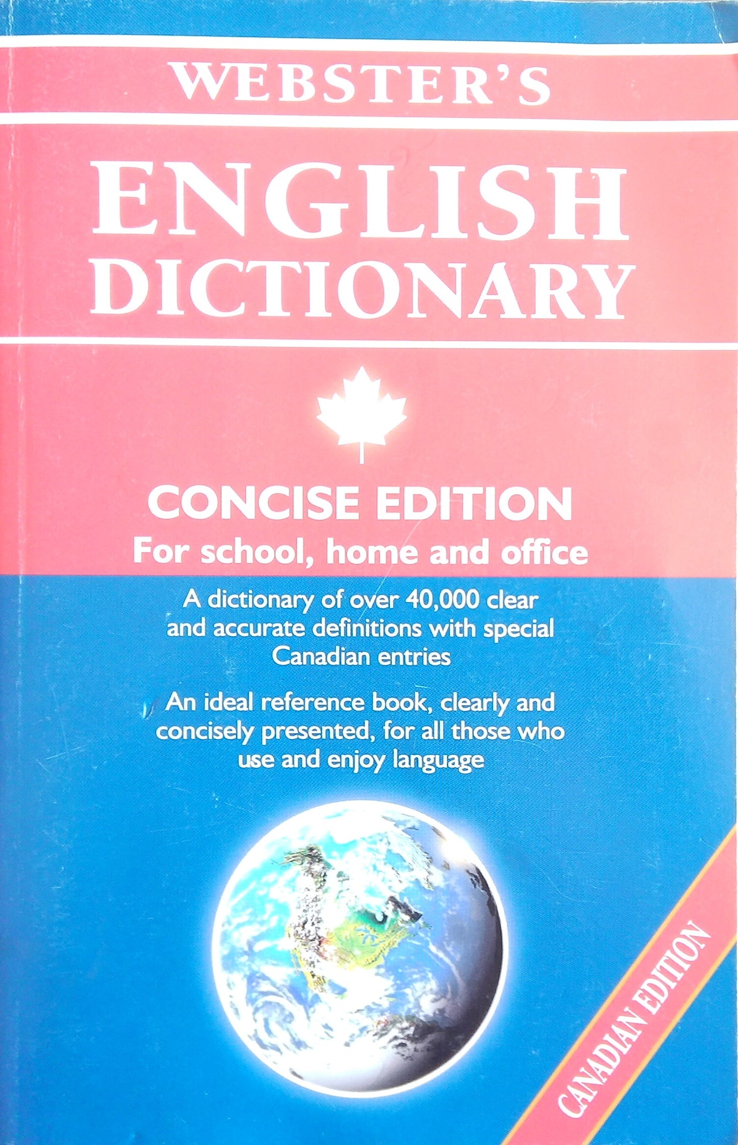 Webster's English Dictionary: Canadian Edition