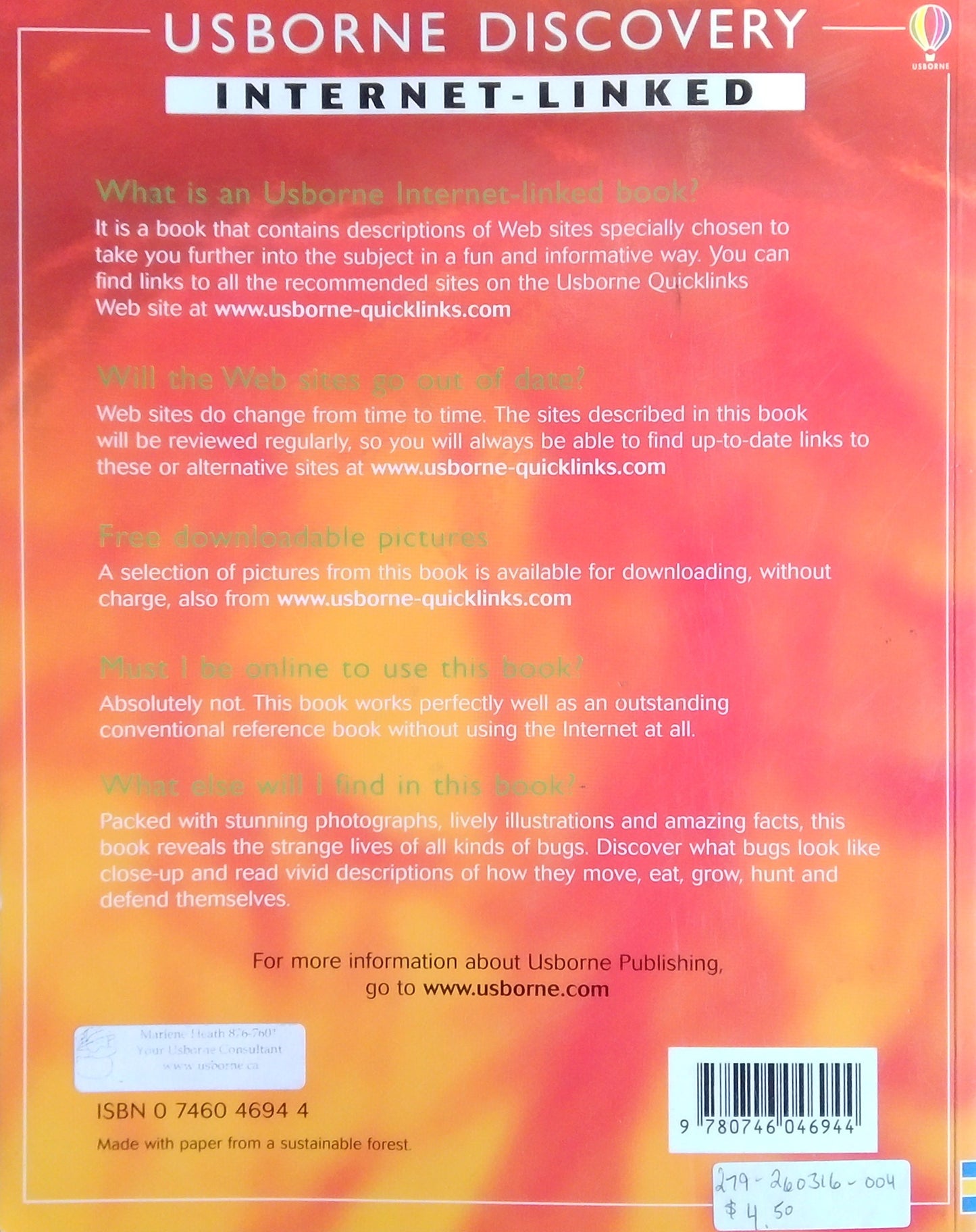 Usborne Discoveries: Bugs