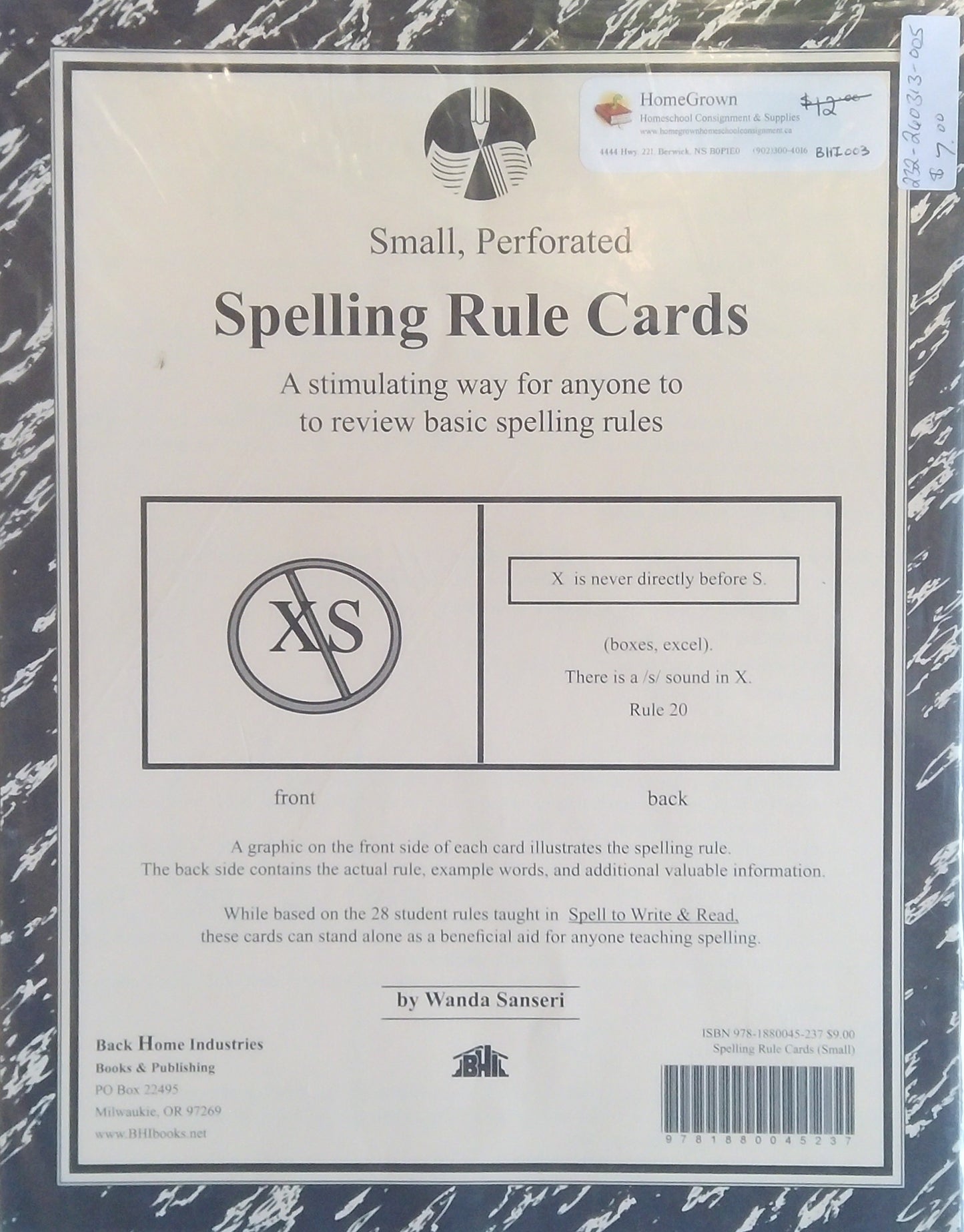 Spelling Rule Cards