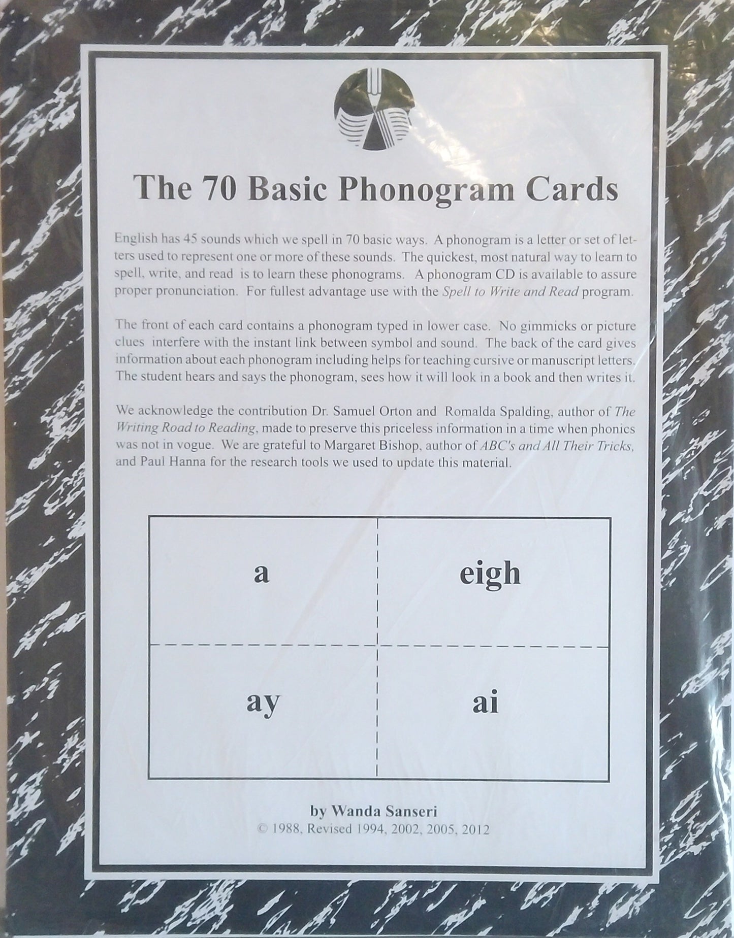 The 70 Basic Phonogram Cards