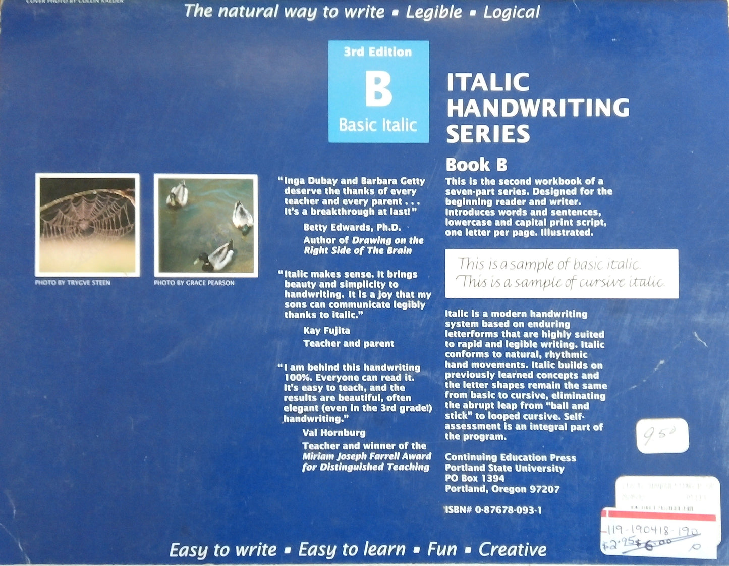 Getty-Dubay Italic Handwriting Series: Book B