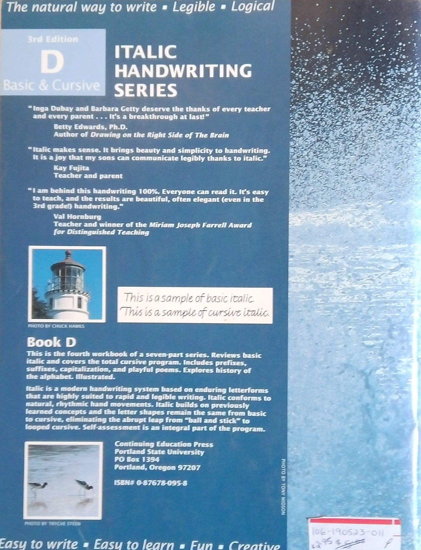 Getty-Dubay Italic Handwriting Series: Book D