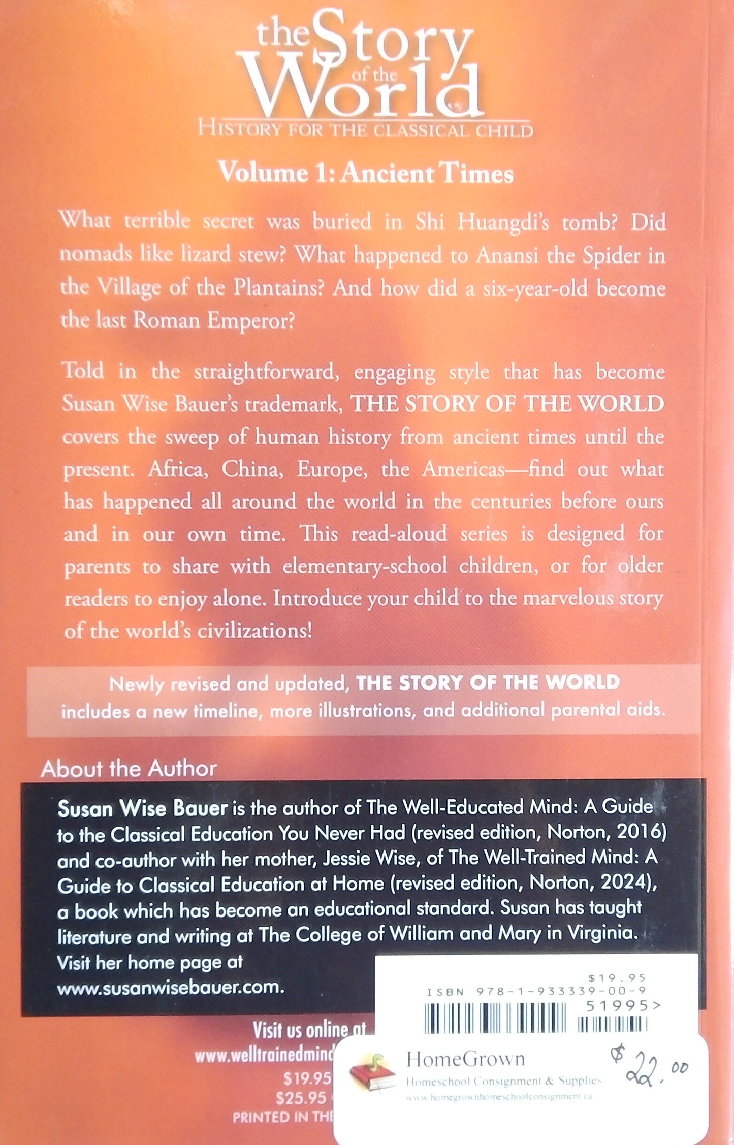 The Story Of The World Volume 1: Ancient Times Reader