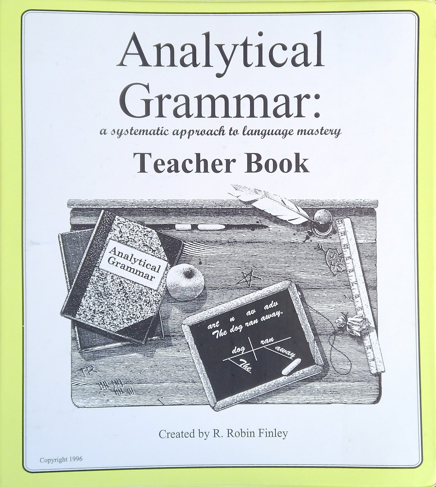 Analytical Grammar: Teacher Book In Binder