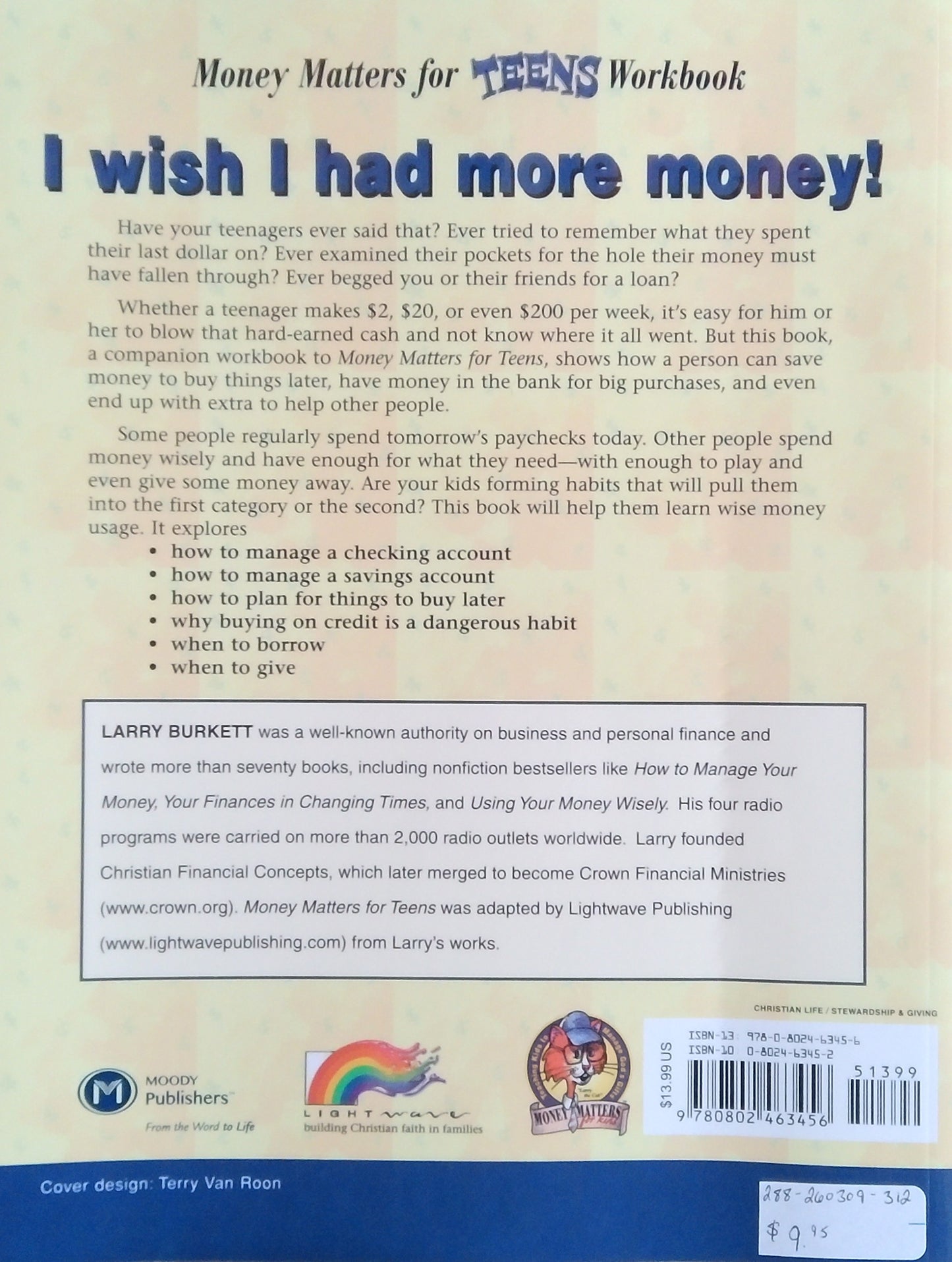 Monet Matters For Teens Workbook