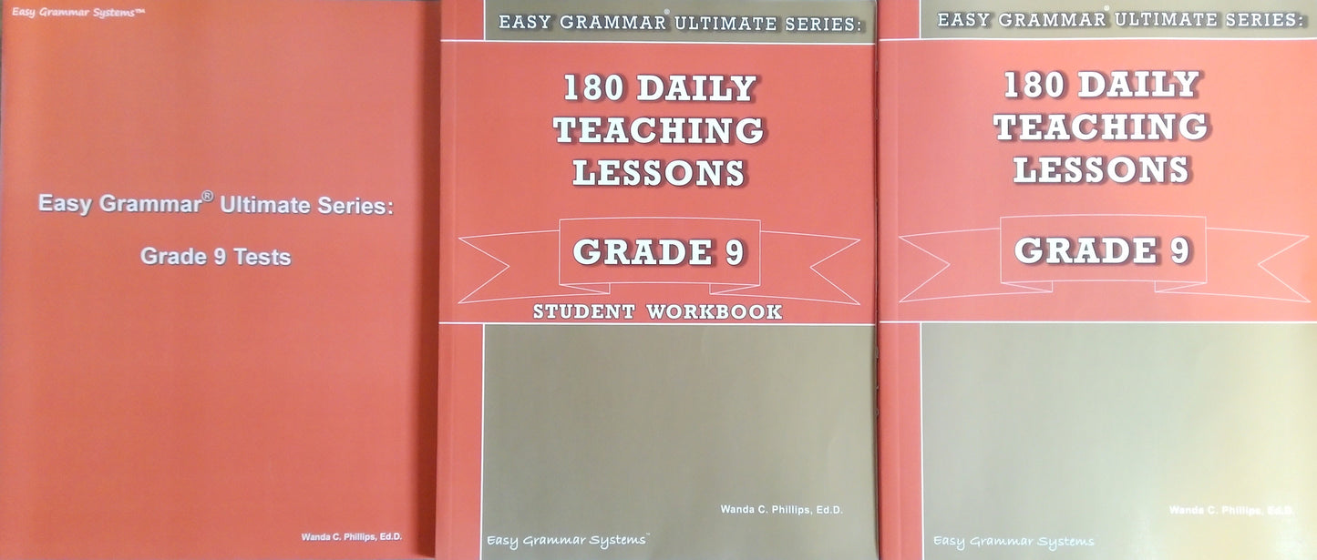 Easy Grammar Grade 9 Set