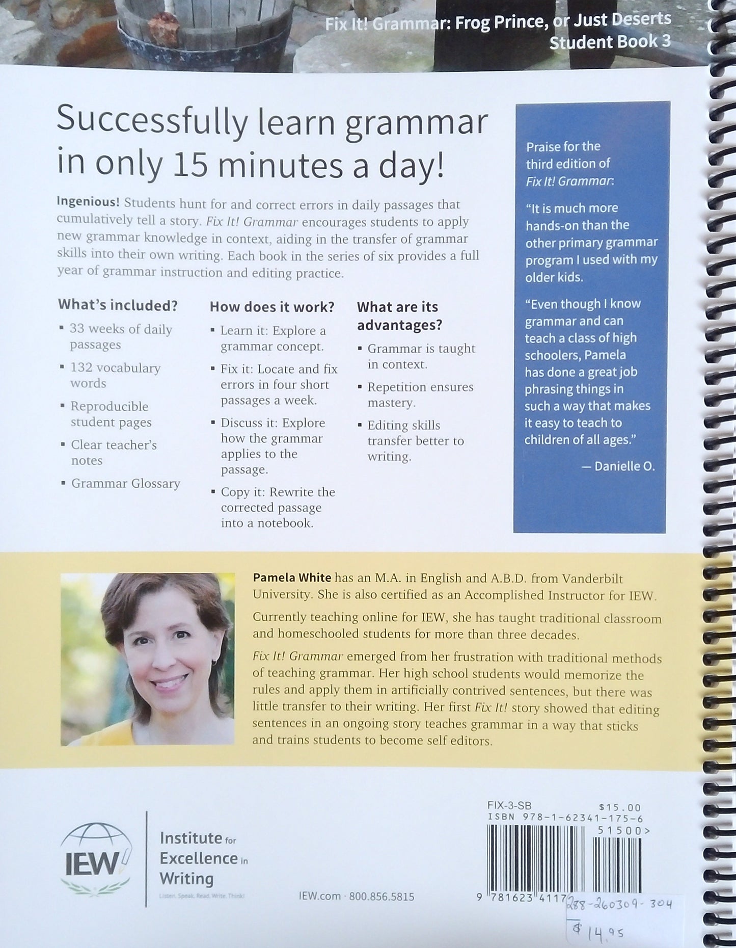 IEW Fix It! Grammar: Frog Prince Student Book 3