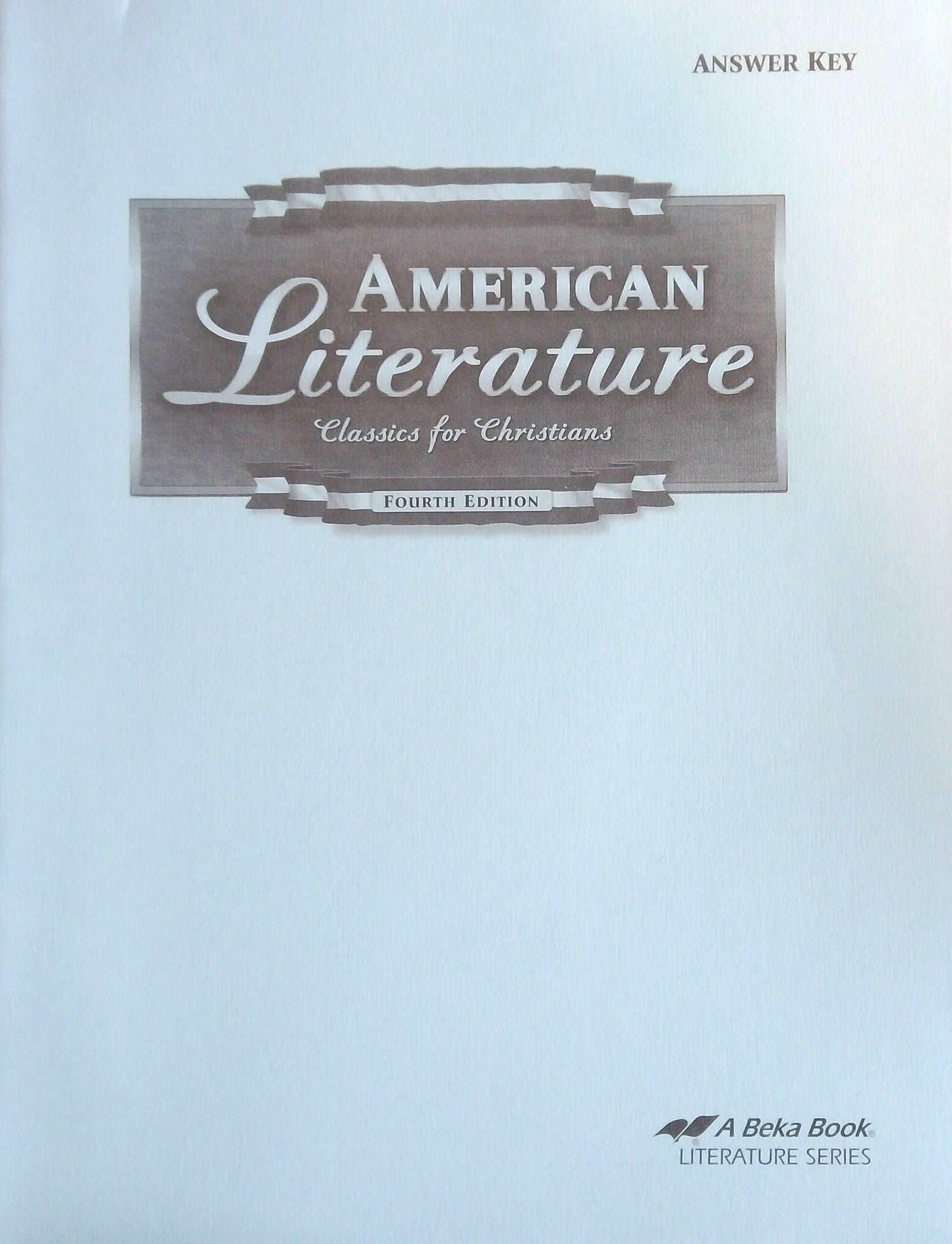 American Literature: Answer Key