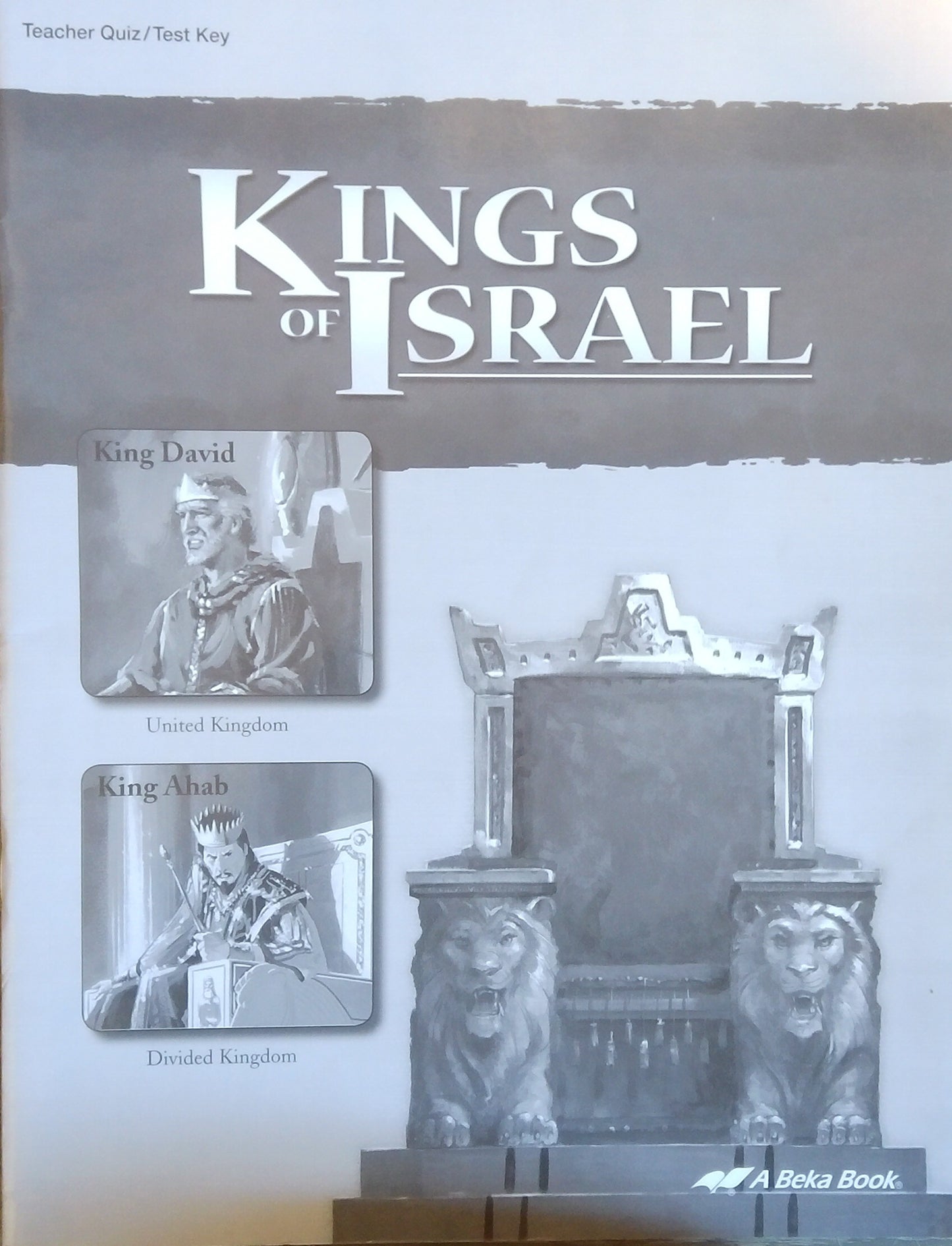 Kings Of Israel: Quiz/Test Key