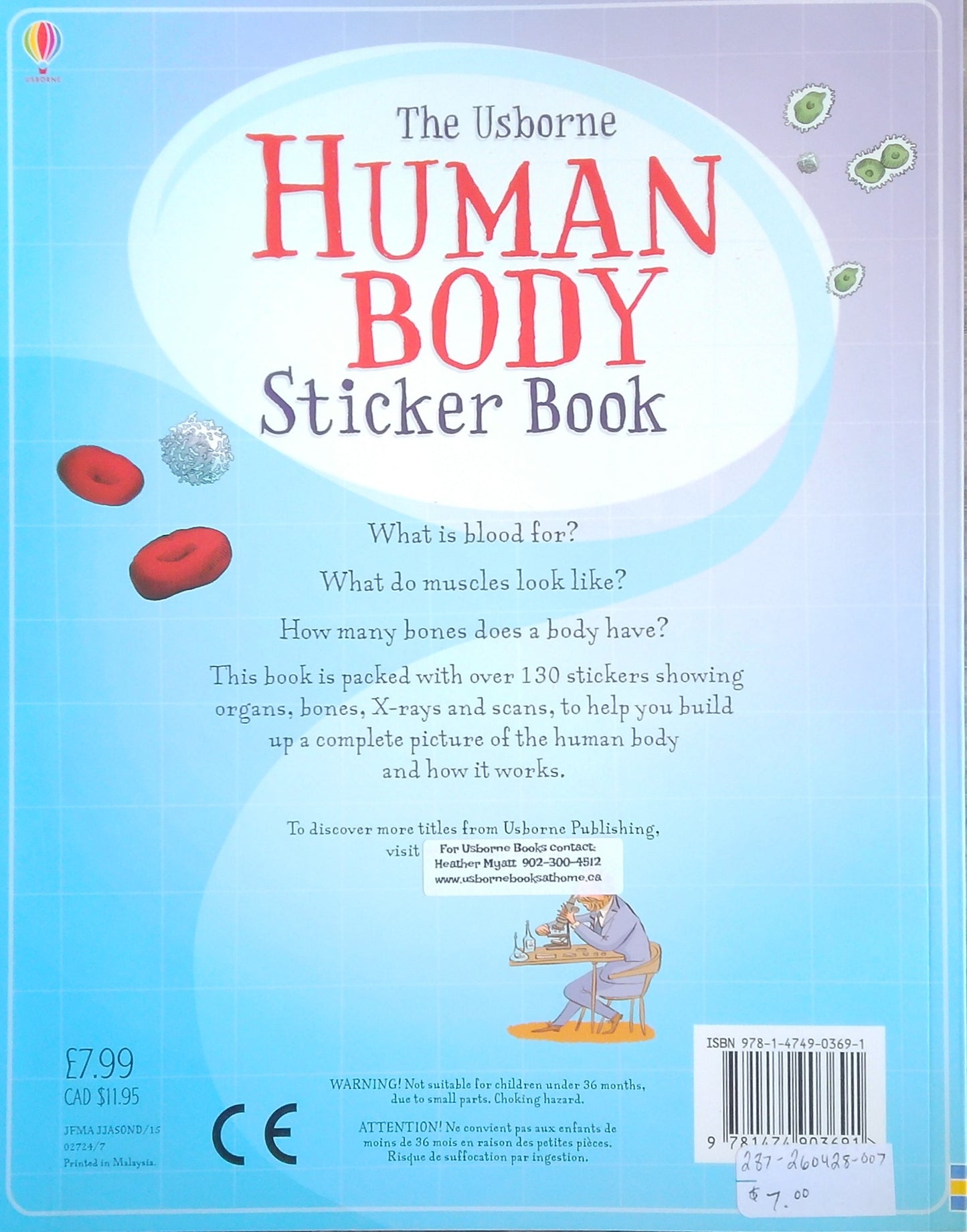 The Usborne Human Body Sticker Book