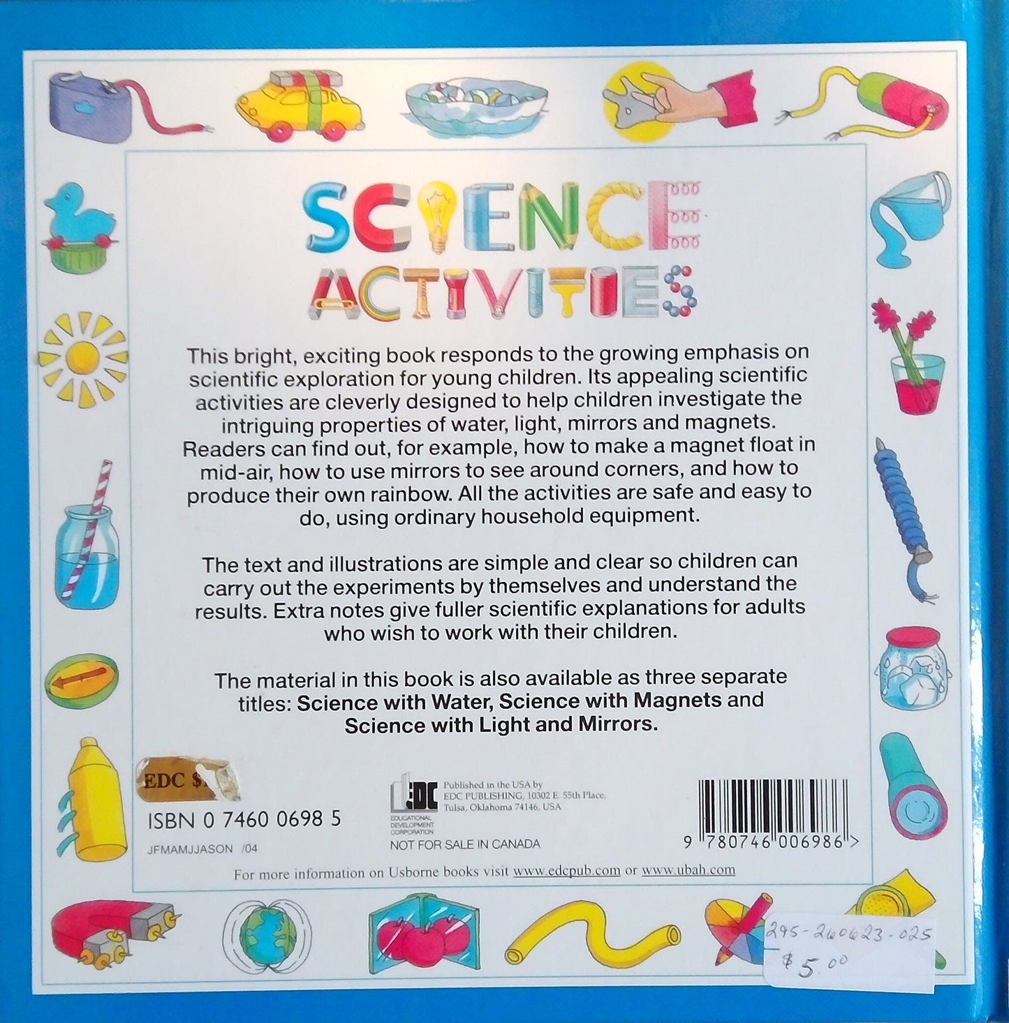 The Usborne Book Of Science Activities, Volume 1