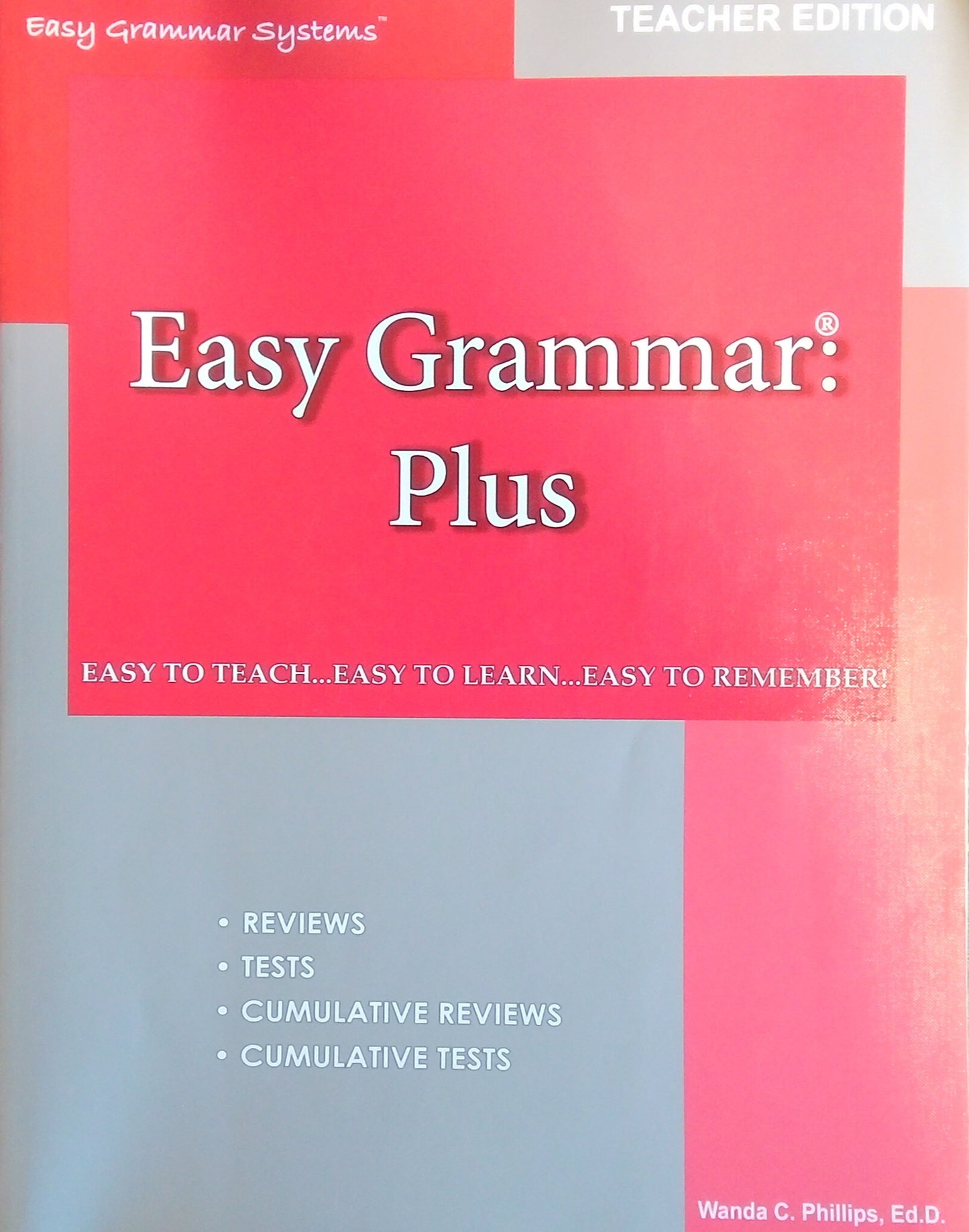 Easy Grammar Plus: Teacher Edition