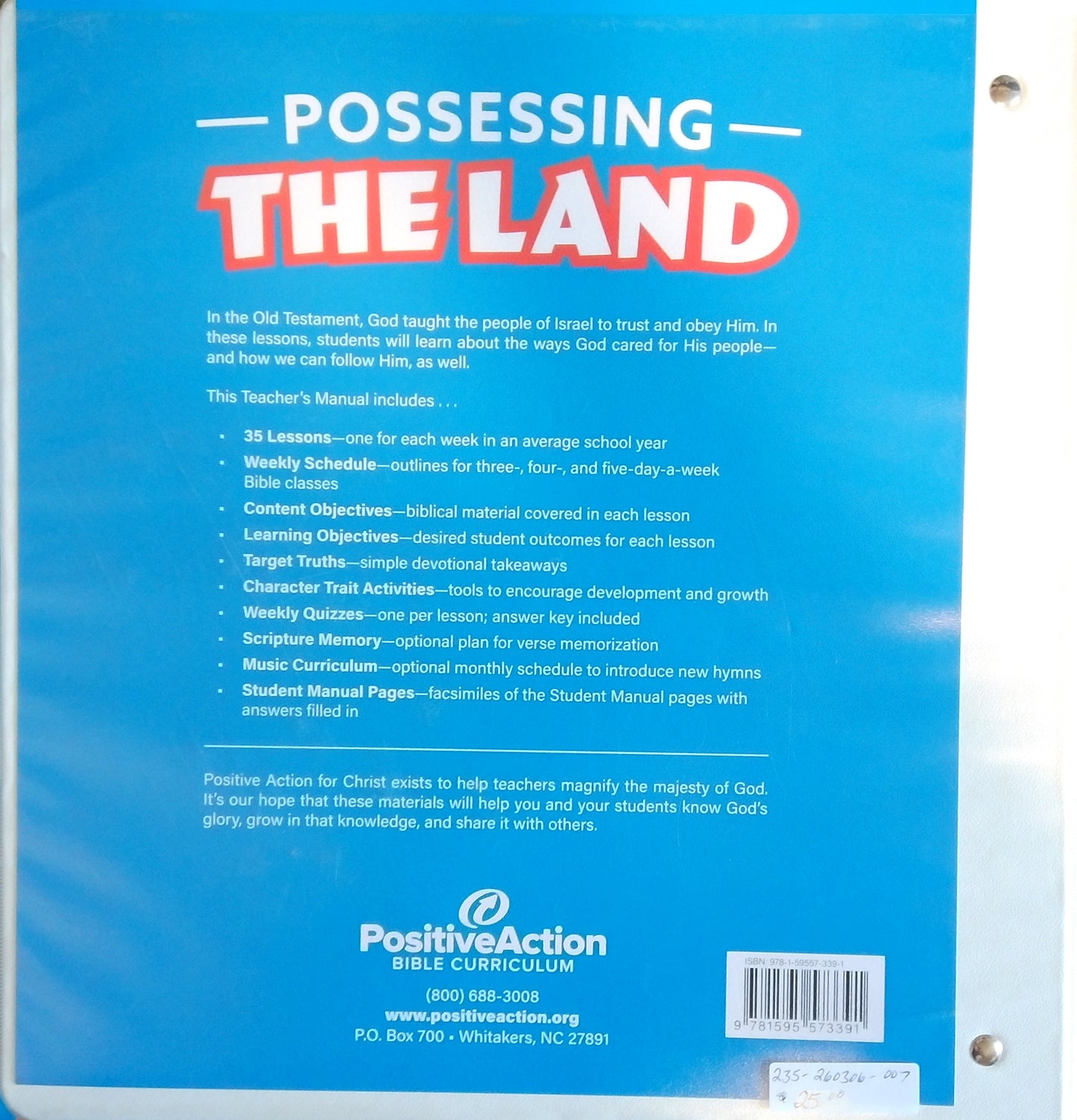 Possessing The Land Teacher's Bundle: Grade 5