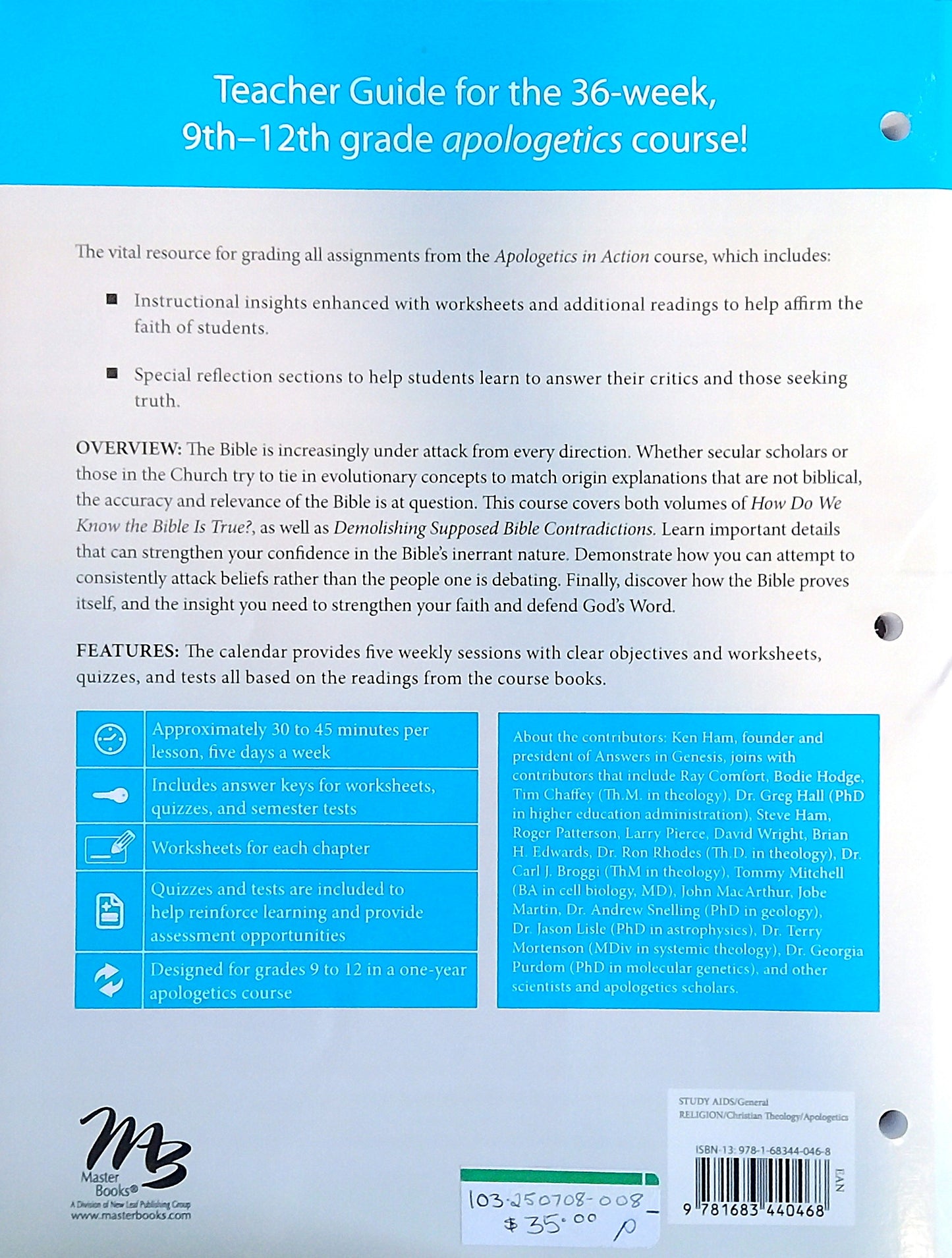 Apologetics In Action Teacher Guide