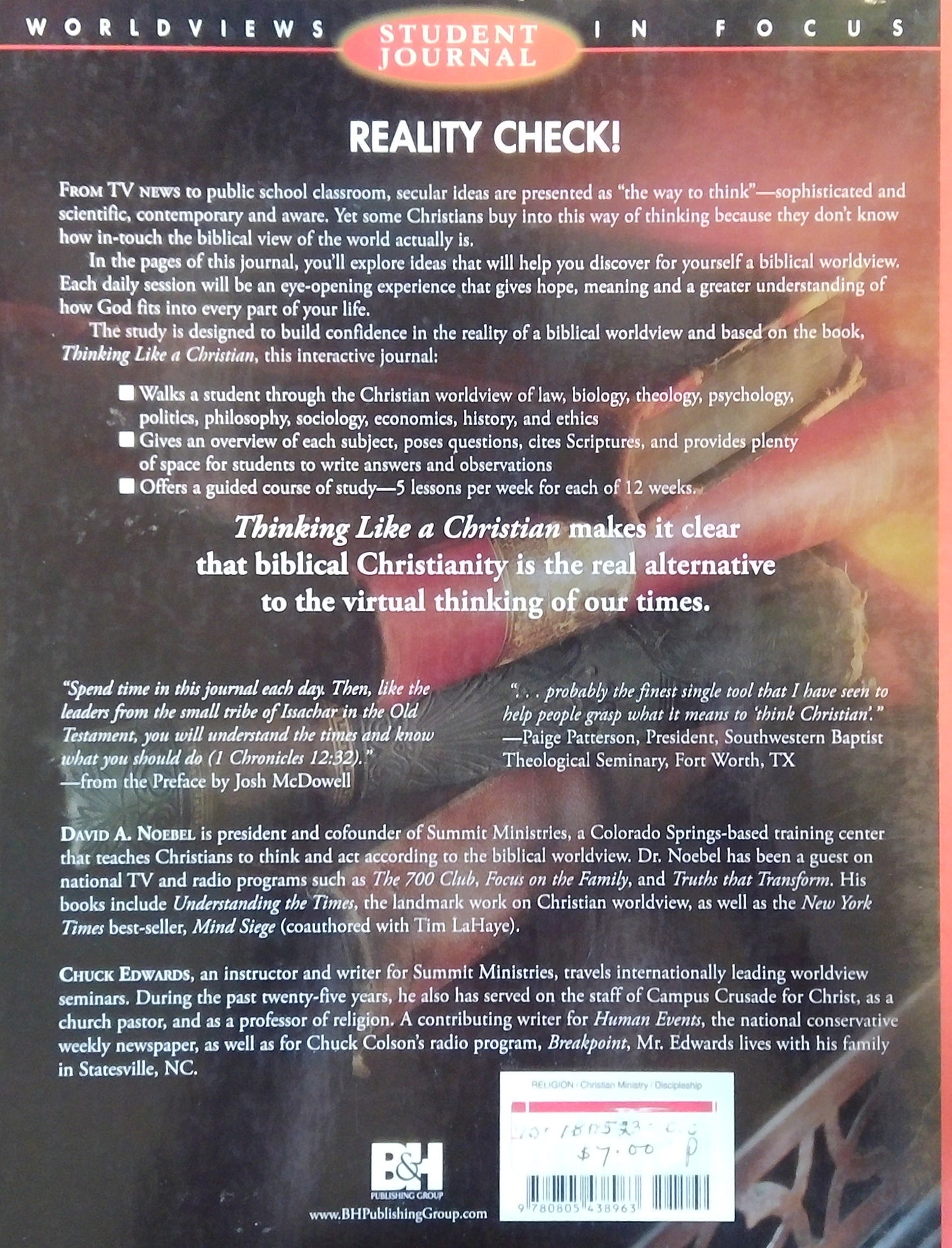 Thinking Like A Christian: Student Journal