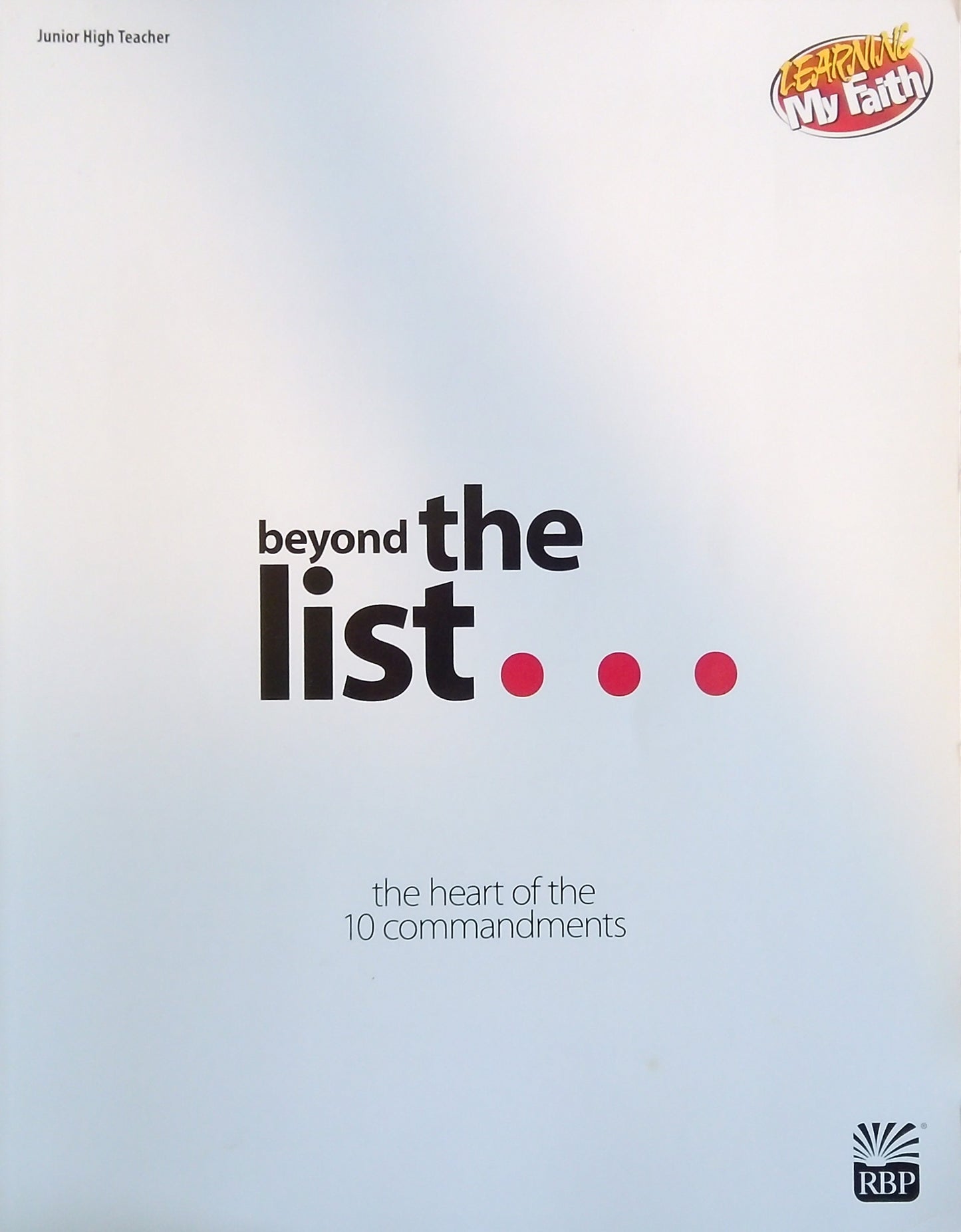 Beyond The List Teacher Edition