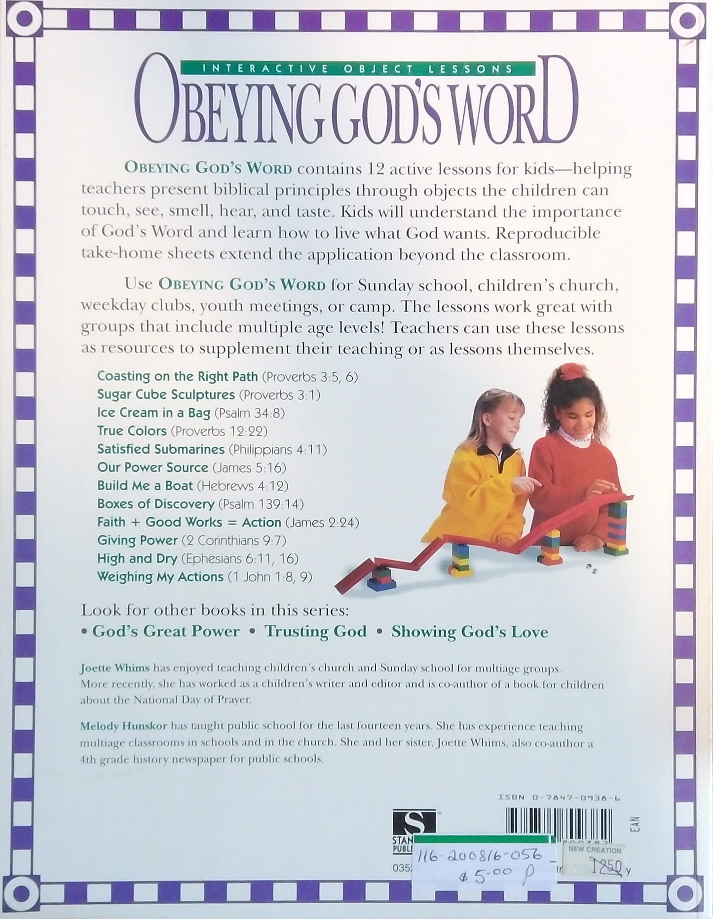 Interactive Object Lessons: Obeying God's Word