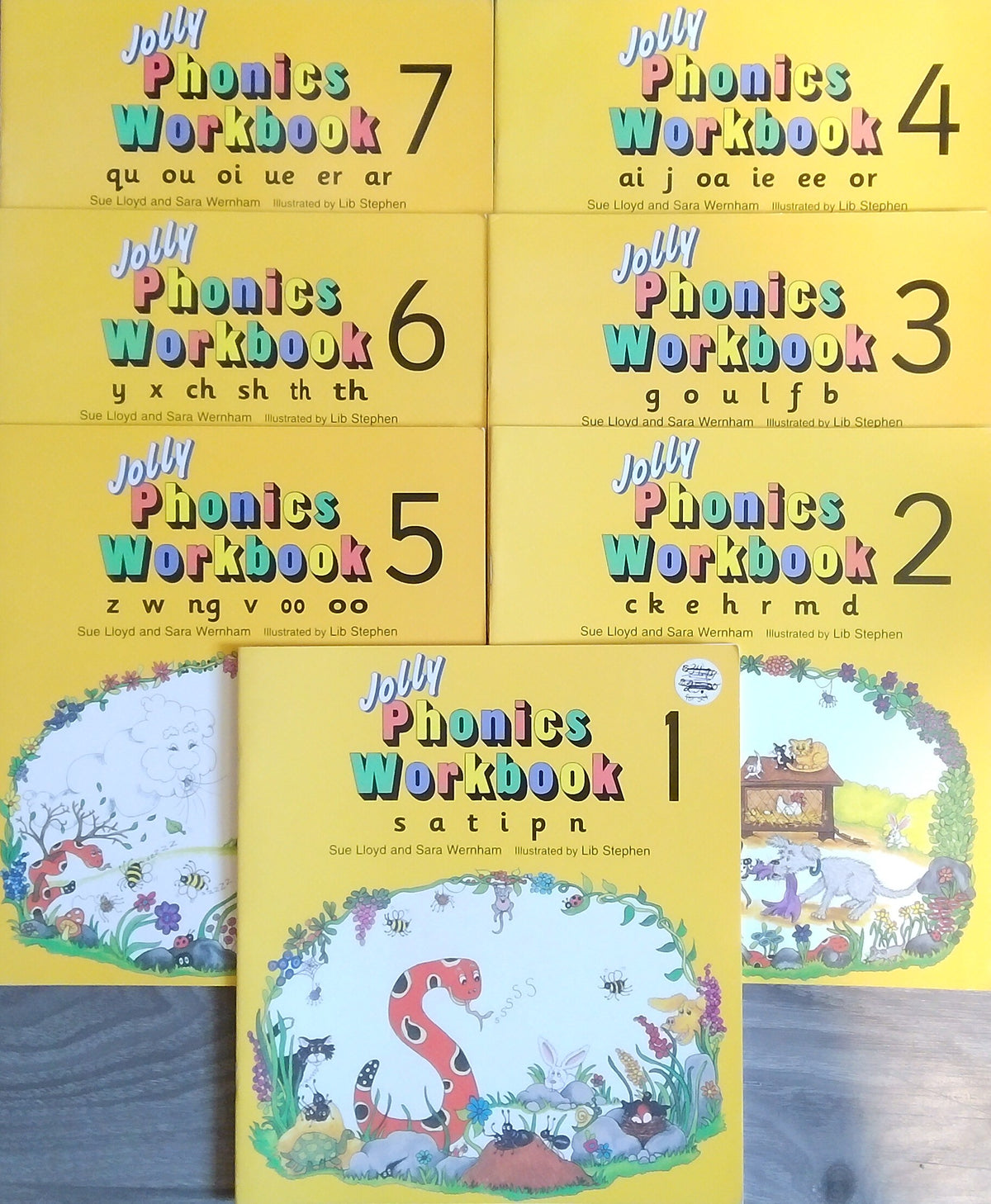 Jolly Phonics Workbooks: Set of 7