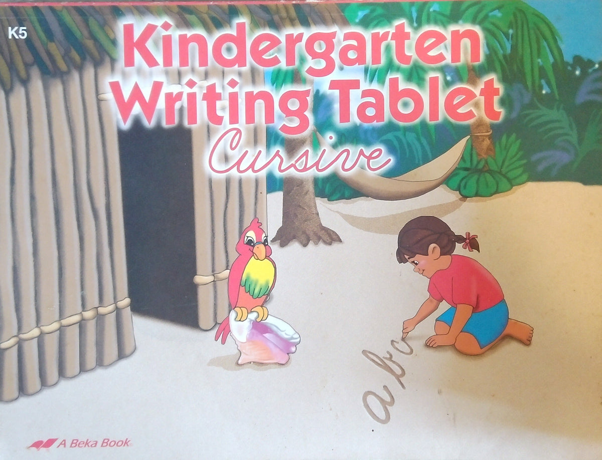 Kindergarten Writing Tablet: Cursive