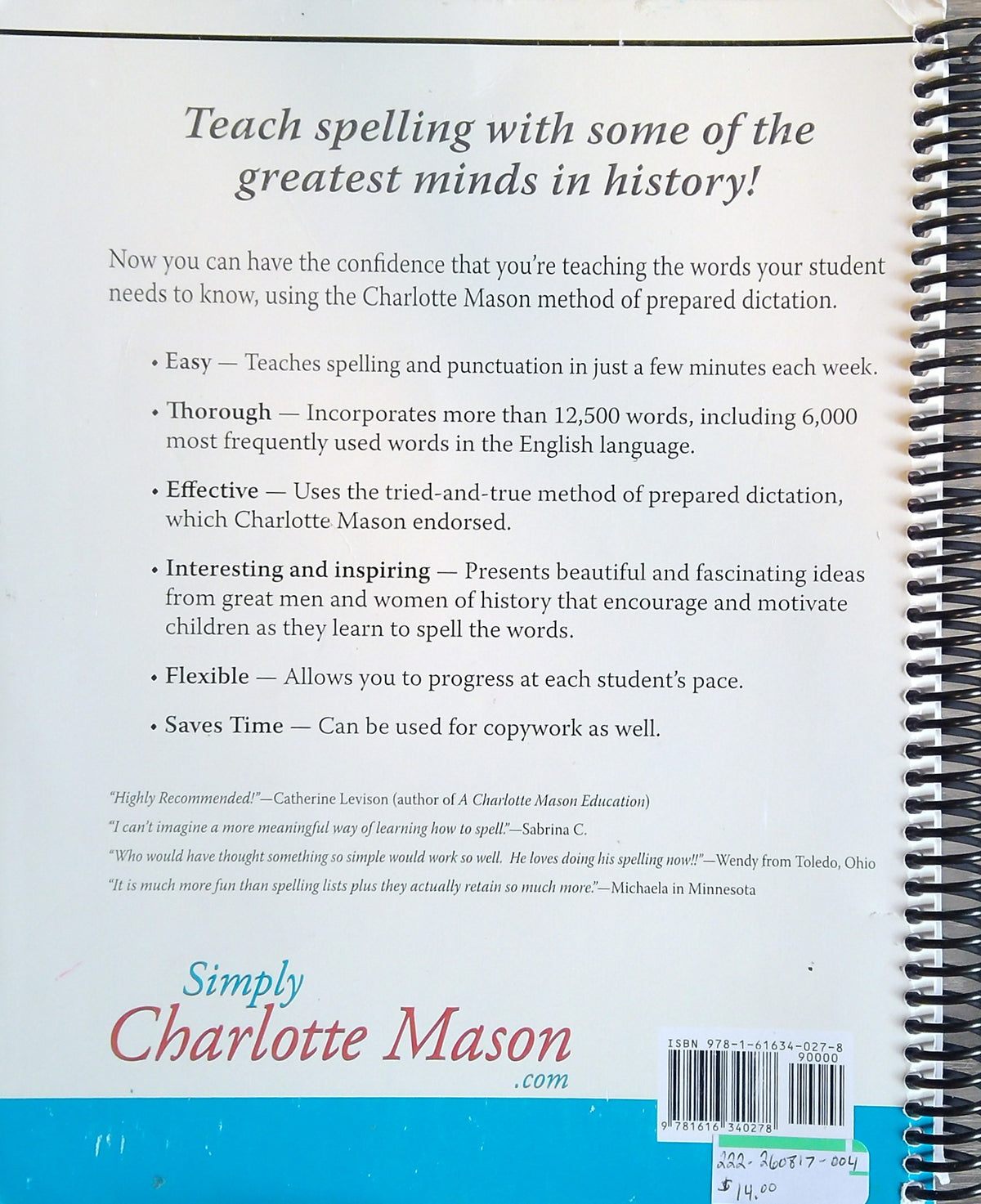 Spelling Wisdom: Book 2