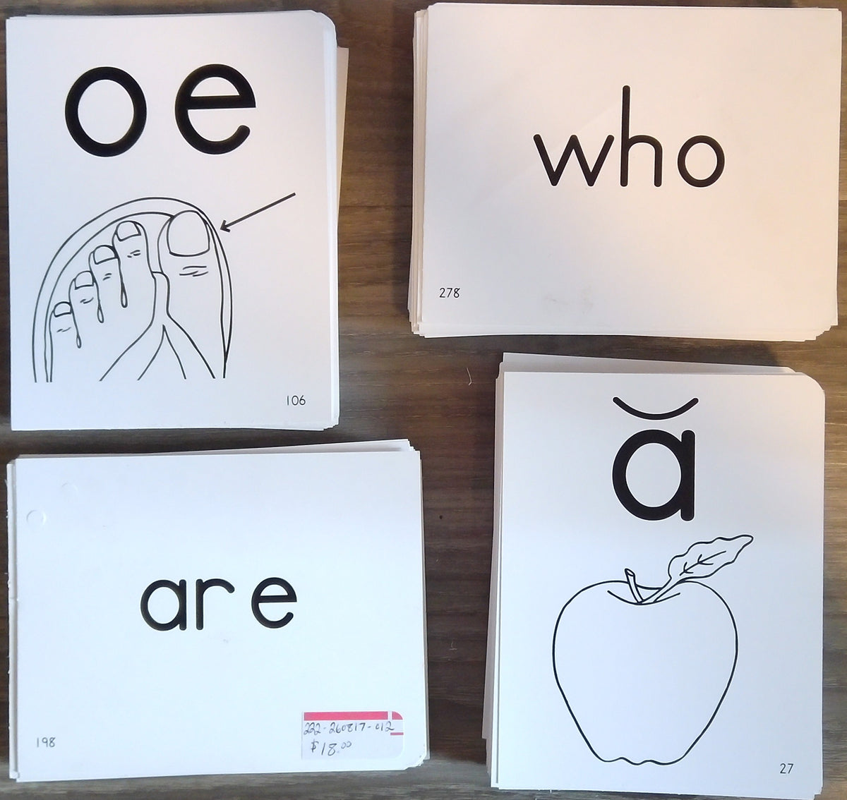 Memoria Press Phonics Flashcards Set