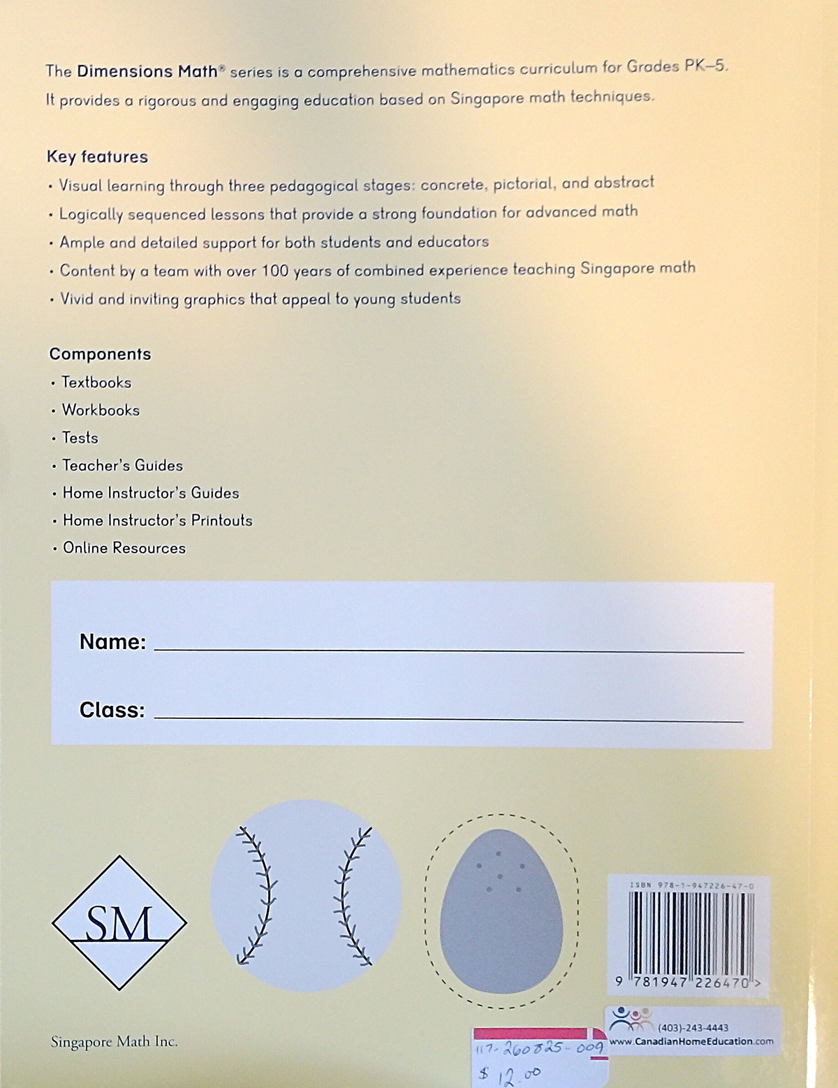 Dimensions Math: Tests 1A