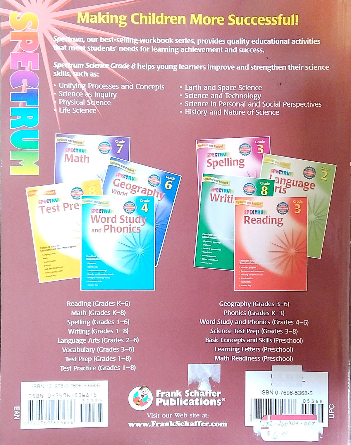 Spectrum Science: Grade 8