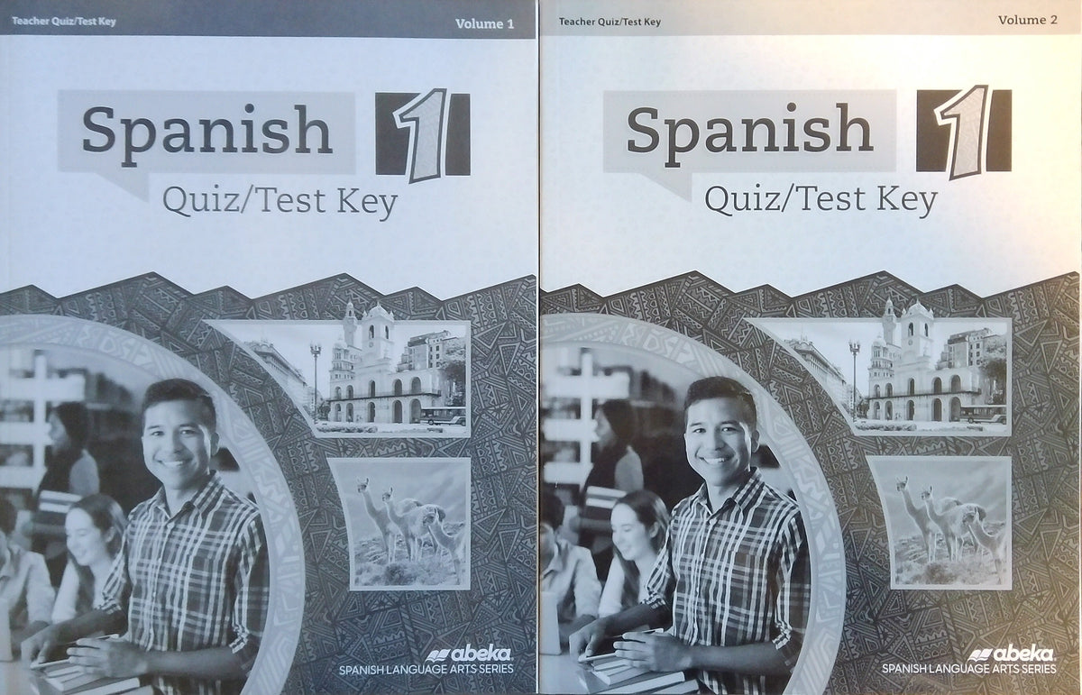Spanish 1: Quiz/Test Key Set