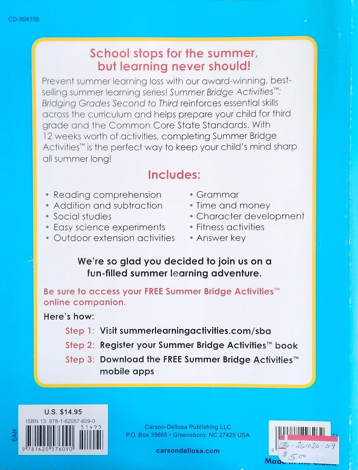 Summer Bridge Activities: Grades 2-3