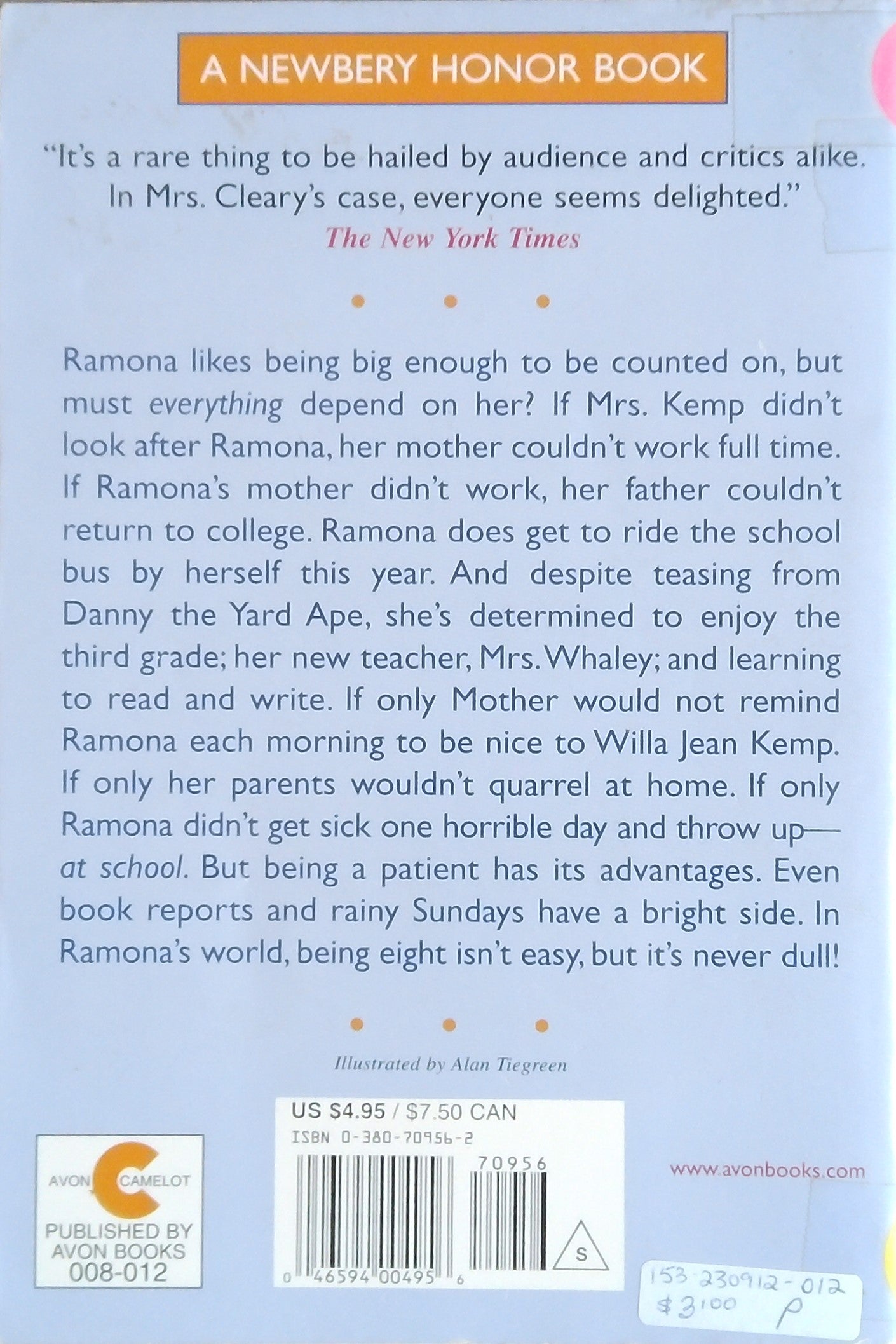 Ramona Quimby, Age 8