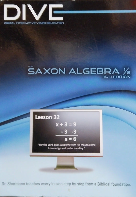 Saxon Algebra 1/2 DIVE DVD