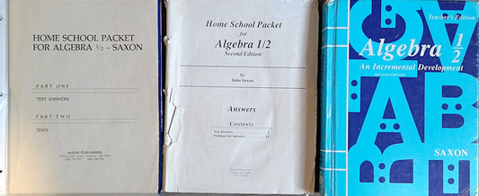 Saxon Algebra 1/2 Teacher's Bundle