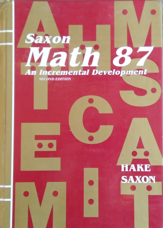 Saxon Math 87 Textbook