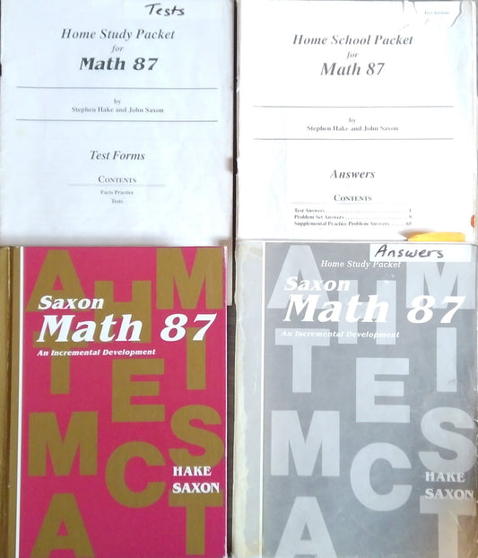 Saxon Math 87 Set