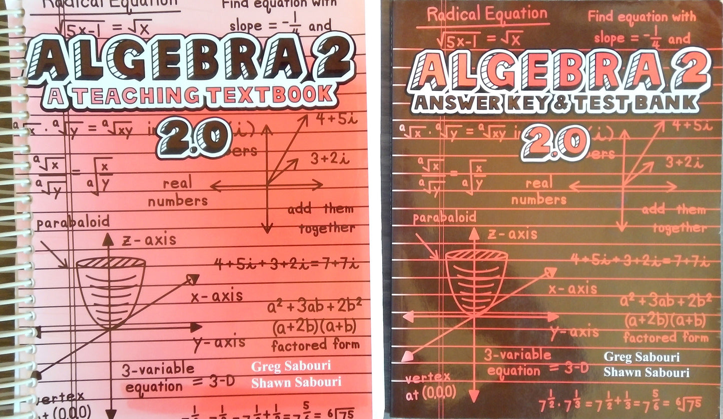 Teaching Textbooks Algebra 2 Bundle