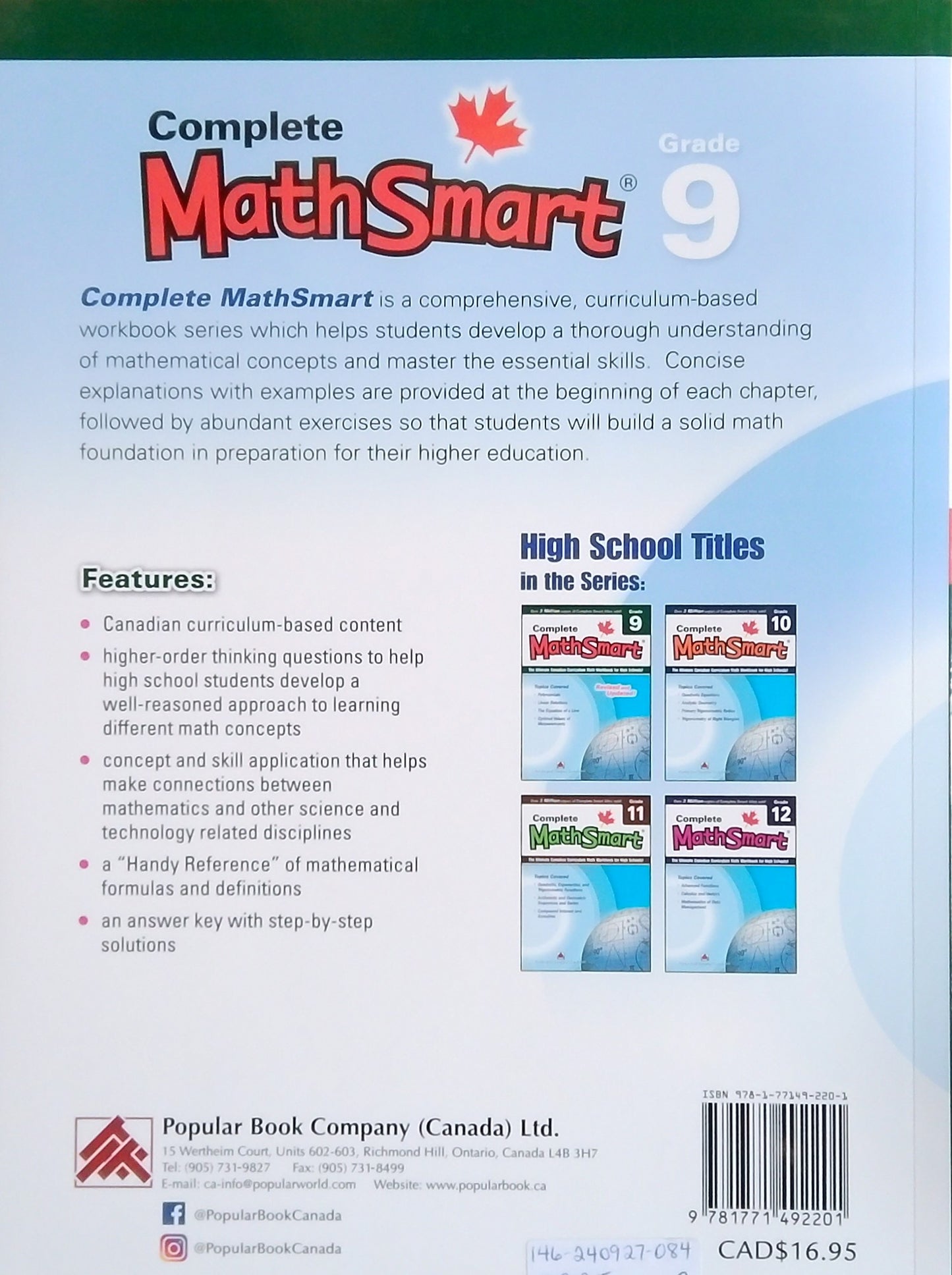 Complete MathSmart 9