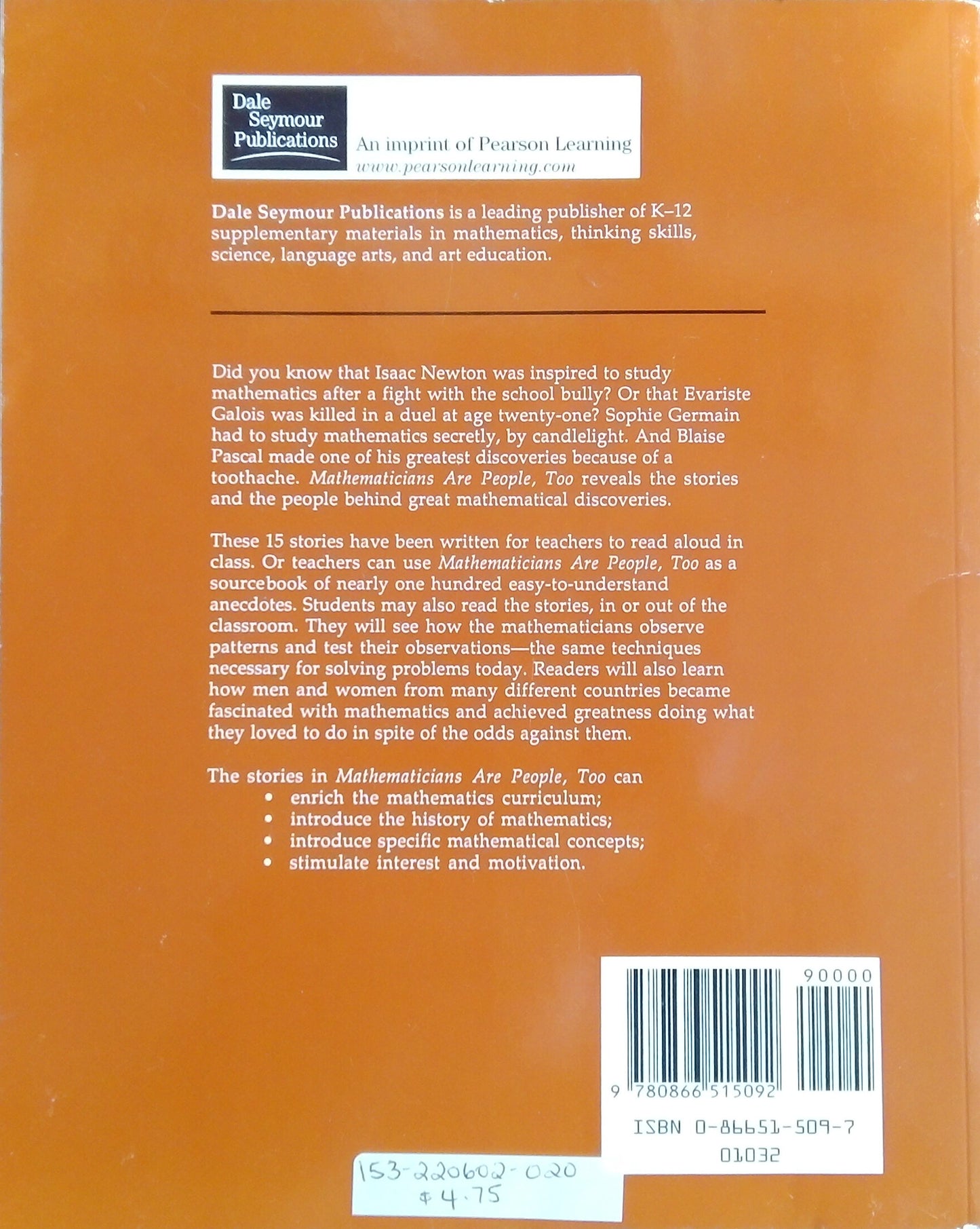 Mathematicians Are People Too