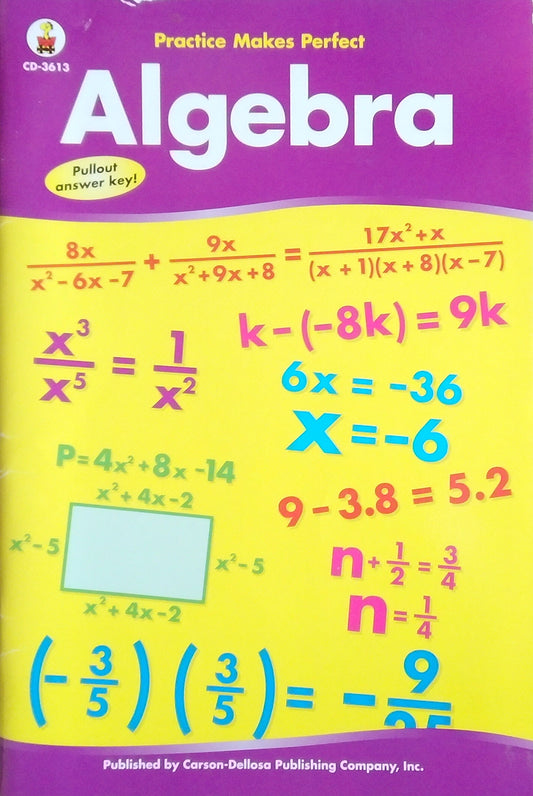 Practice Makes Perfect: Algebra