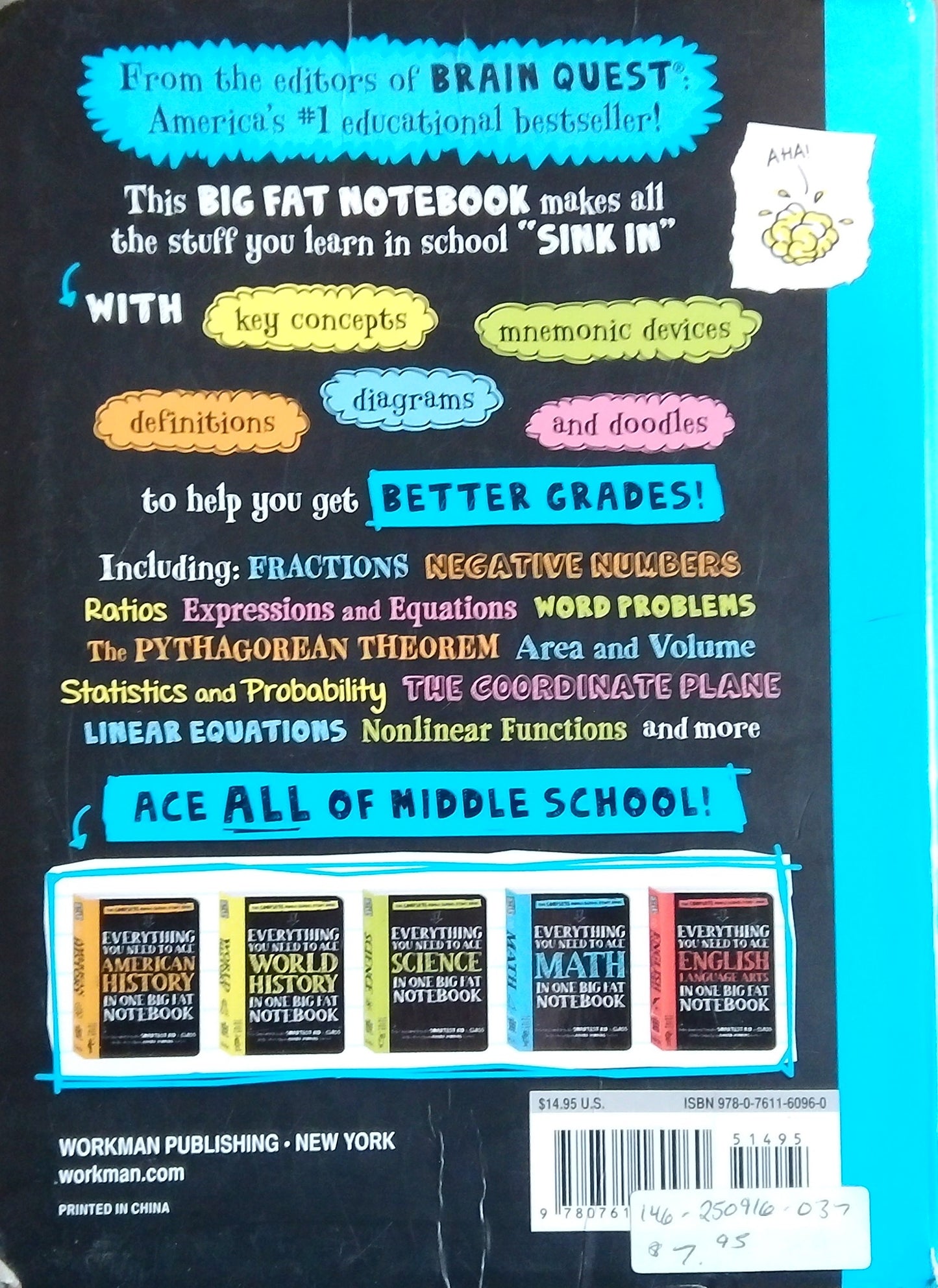 Everything You Need To Ace Math in One Big Fat Notebook