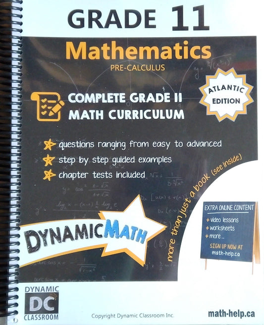Dynamic Math Grade 11 - Pre-Calculus